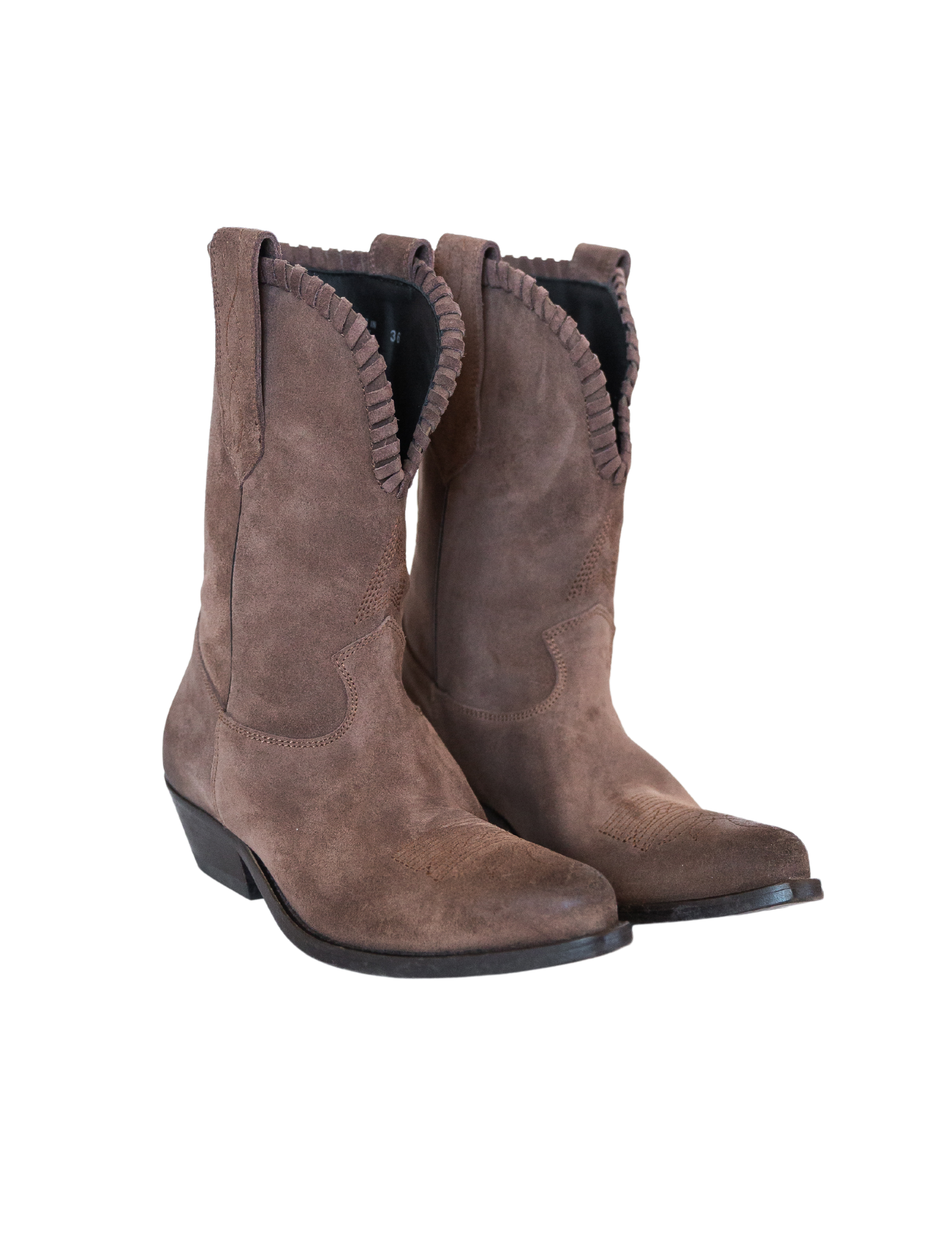 Wish Star Waxed Suede Boot - Dark Brown