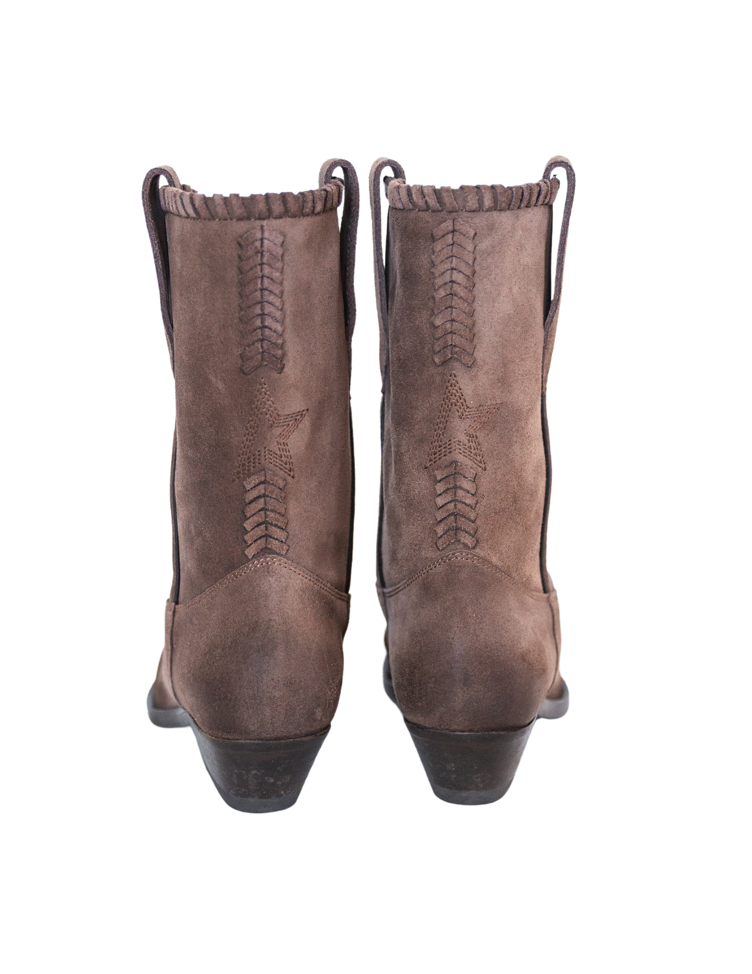 Wish Star Waxed Suede Boot - Dark Brown