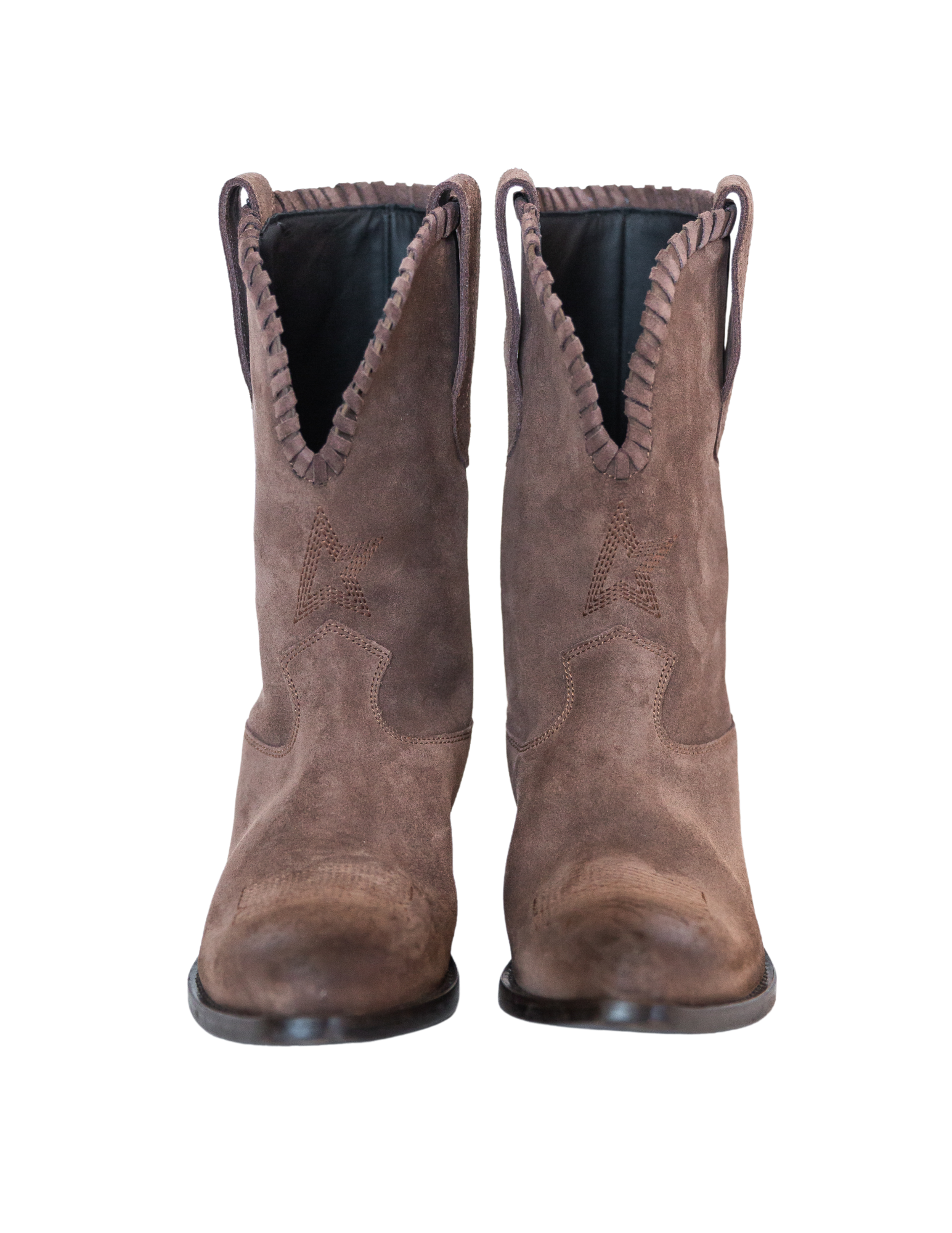 Wish Star Waxed Suede Boot - Dark Brown