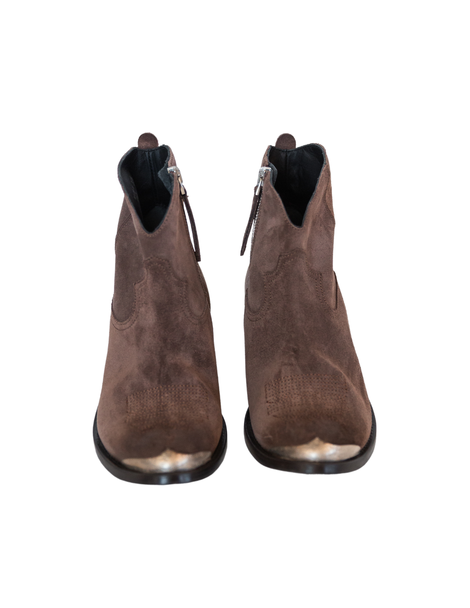 Young Waxed Suede Bootie - Dark Brown