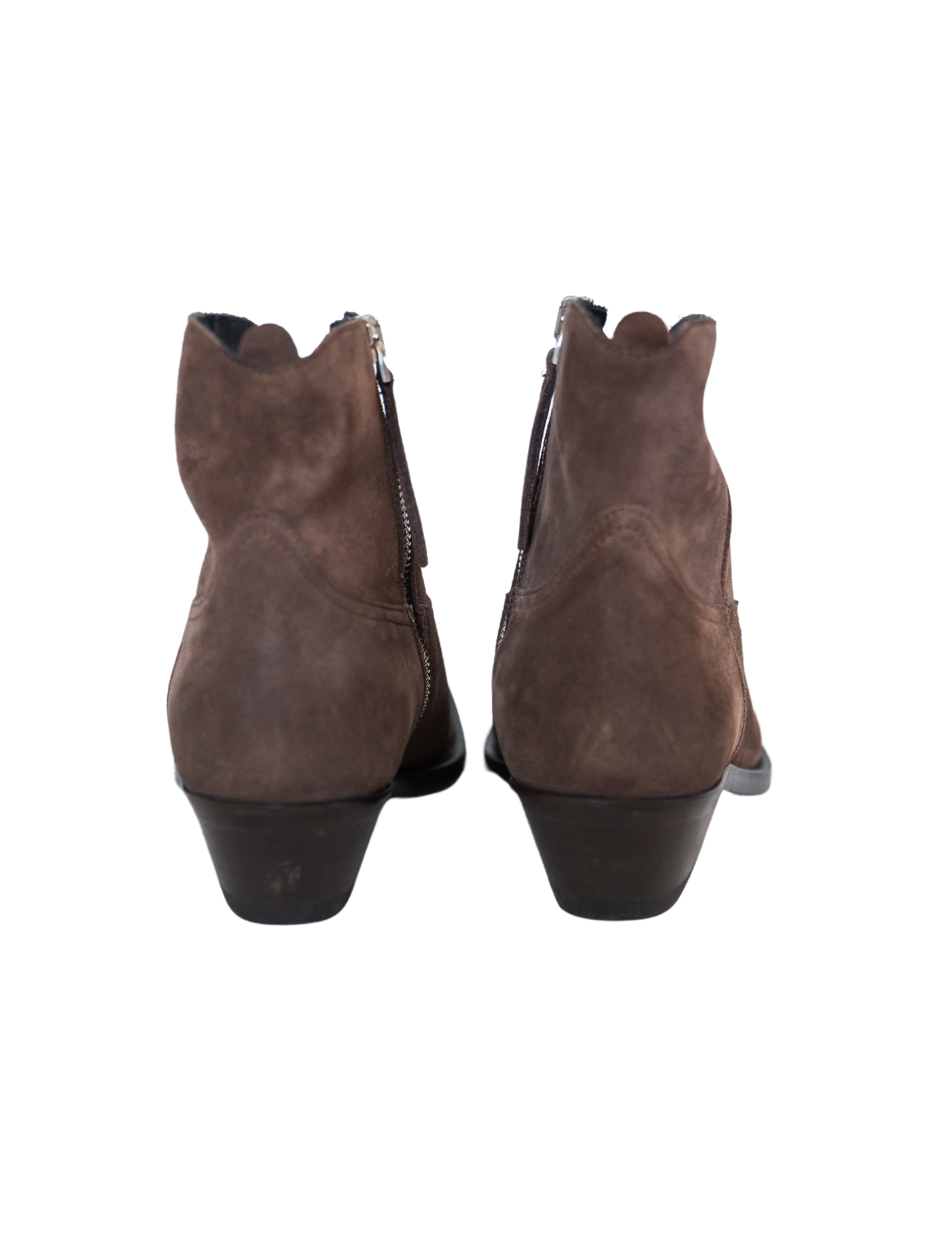 Young Waxed Suede Bootie - Dark Brown