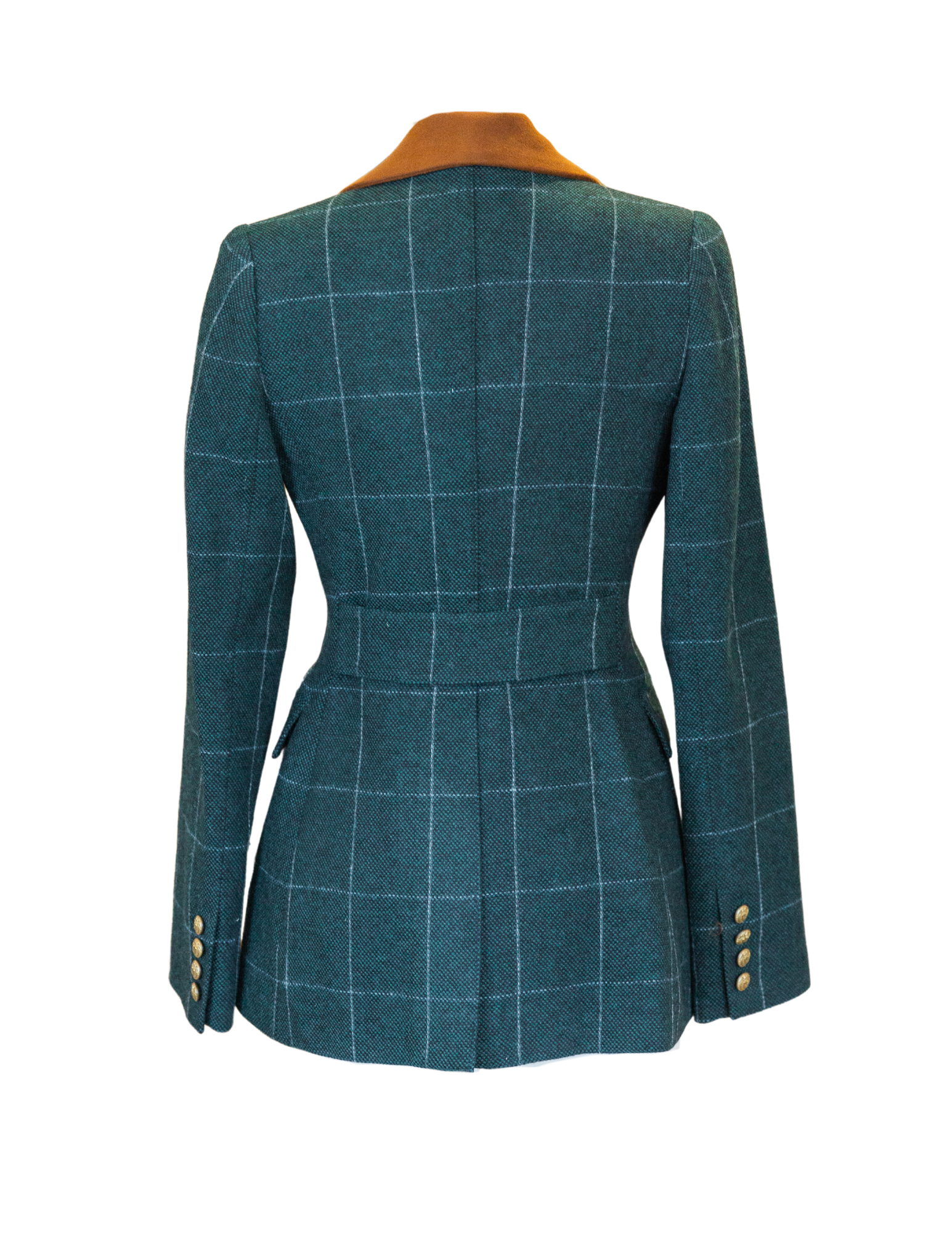 Patch Pocket Wedding Blazer - Forest Windowpane