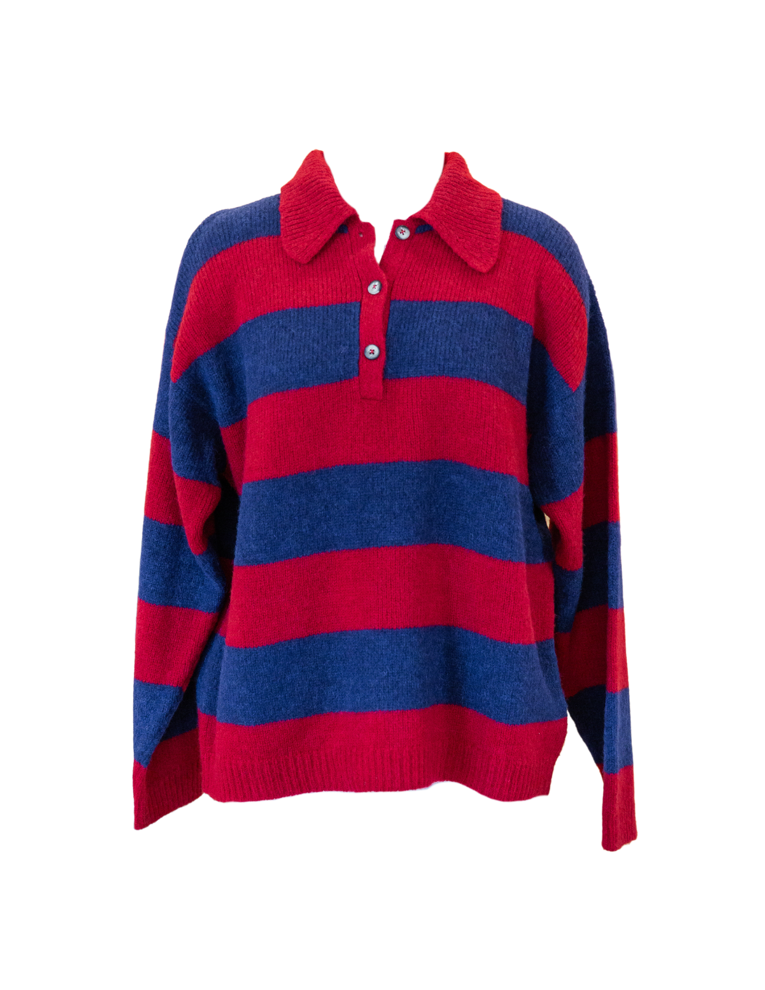 Brenton Sweater - Red Blue