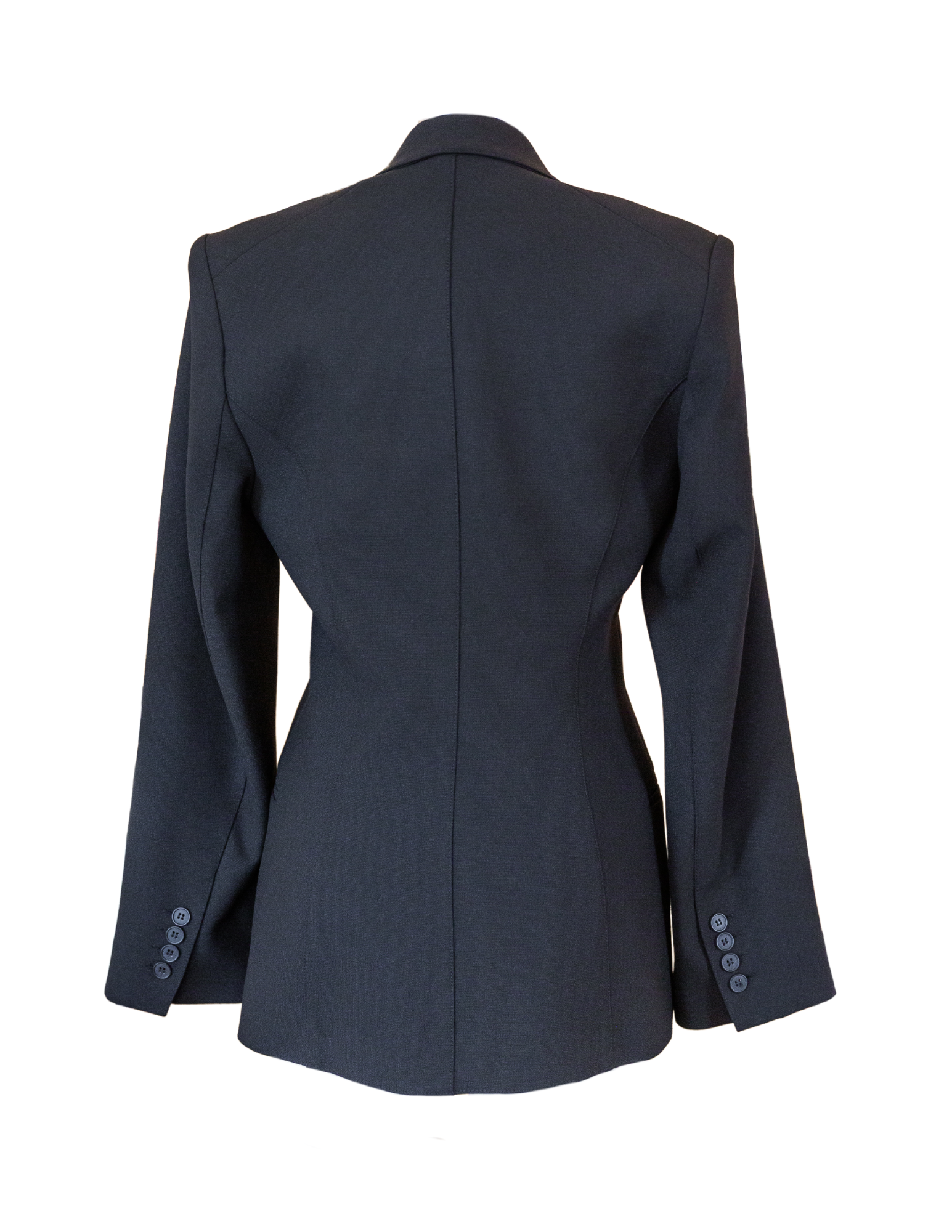 20th Anniversary Asymmetrical Blazer - Black Pique