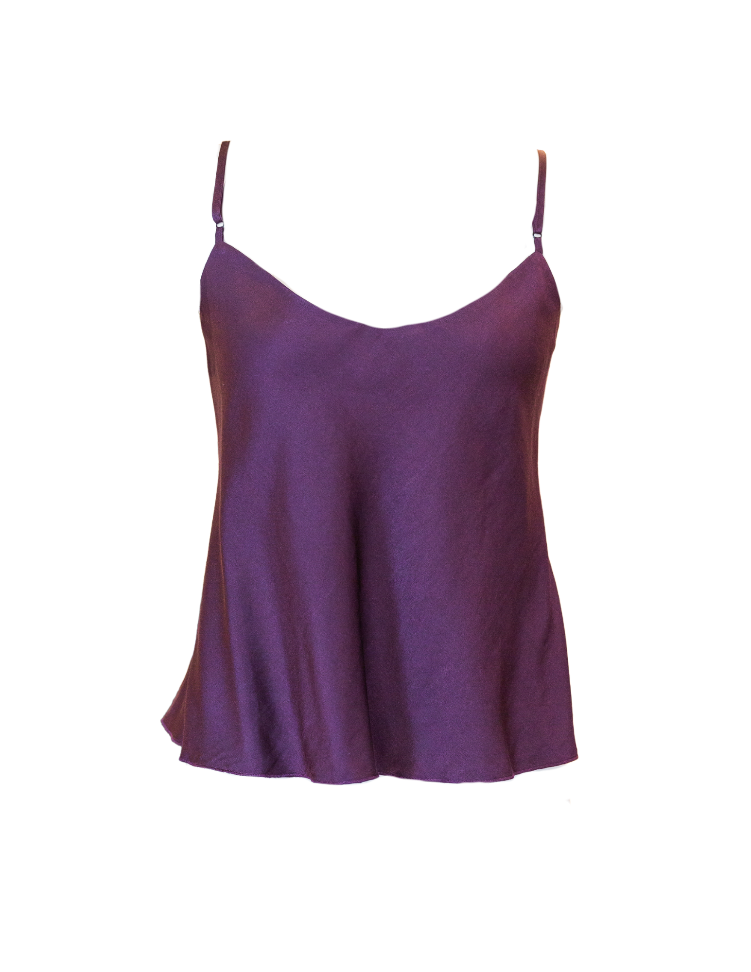 Solid Claire Tank - Vino