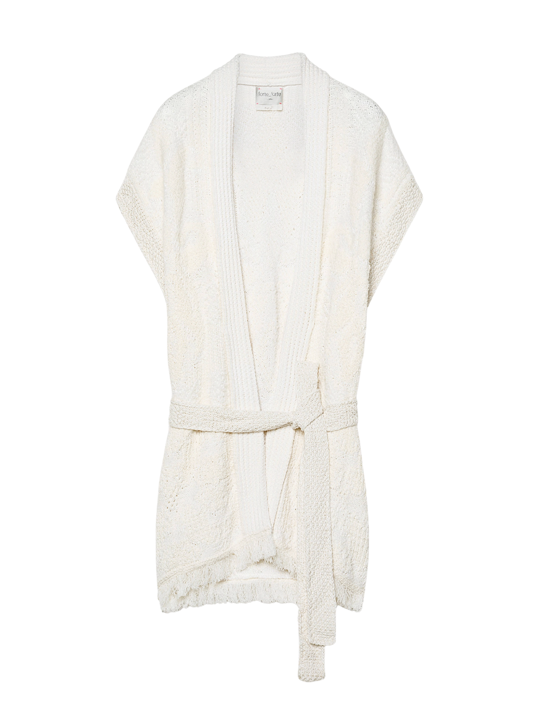 "Iris Velvet" jacquard vest - beurre