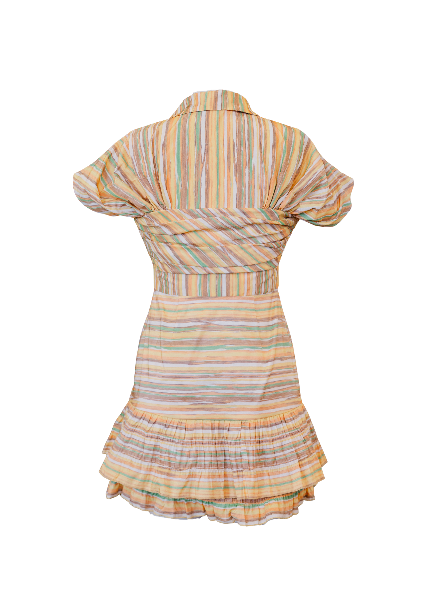 Lera Dress - Lemon Stripe