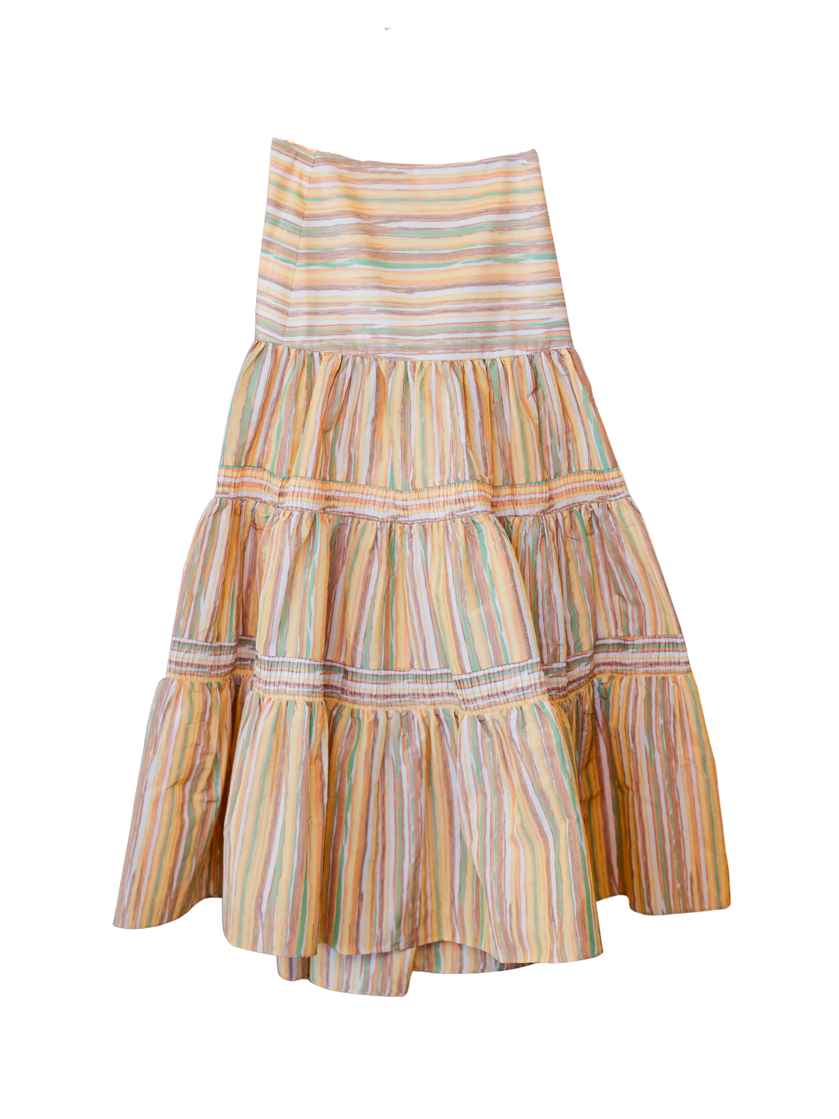 Elaina Skirt - Lemon Stripe