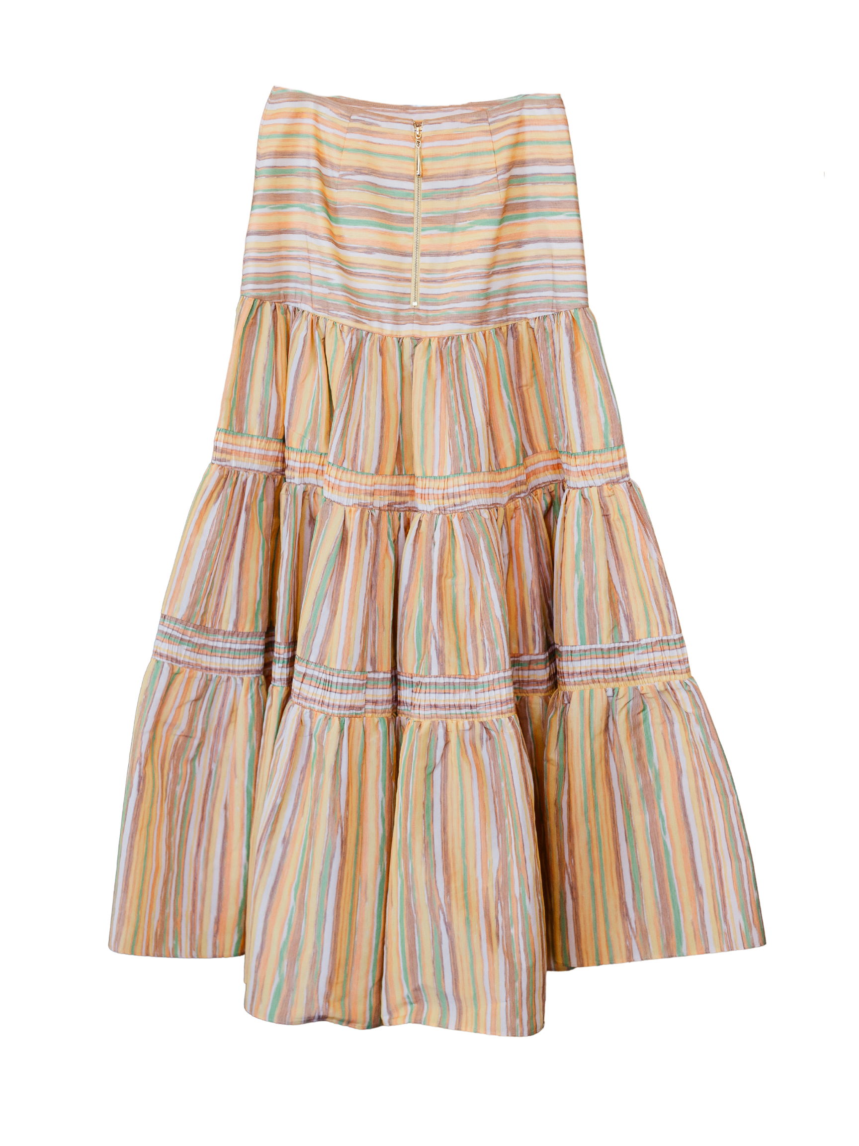 Elaina Skirt - Lemon Stripe