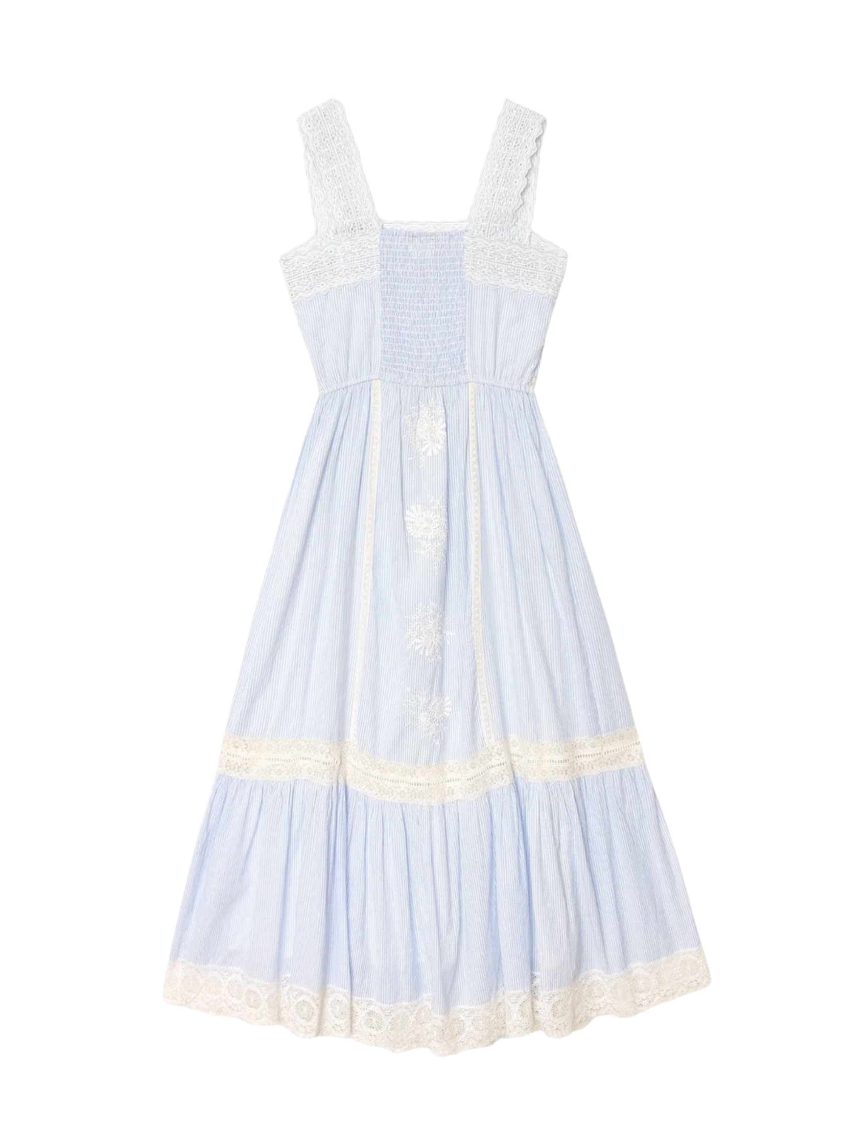 Anita Dress - Blue White Stripe