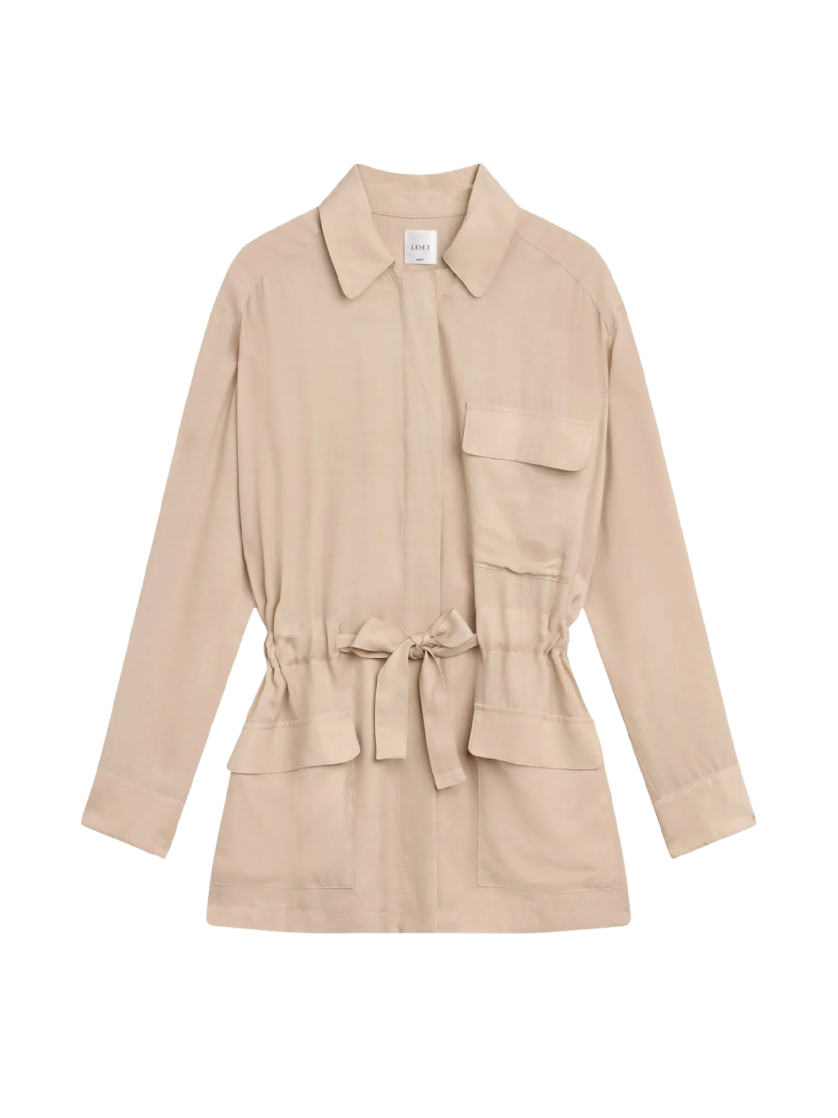Kim Drawstring Jacket- Sahara