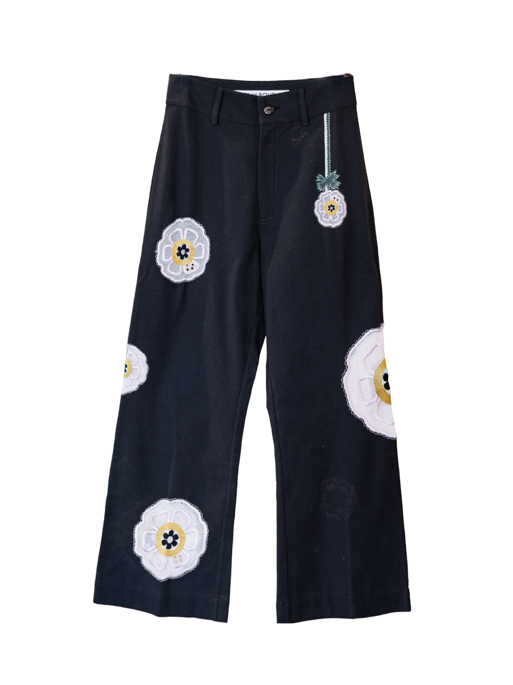 Paige Pressed Daisy Pant- Black