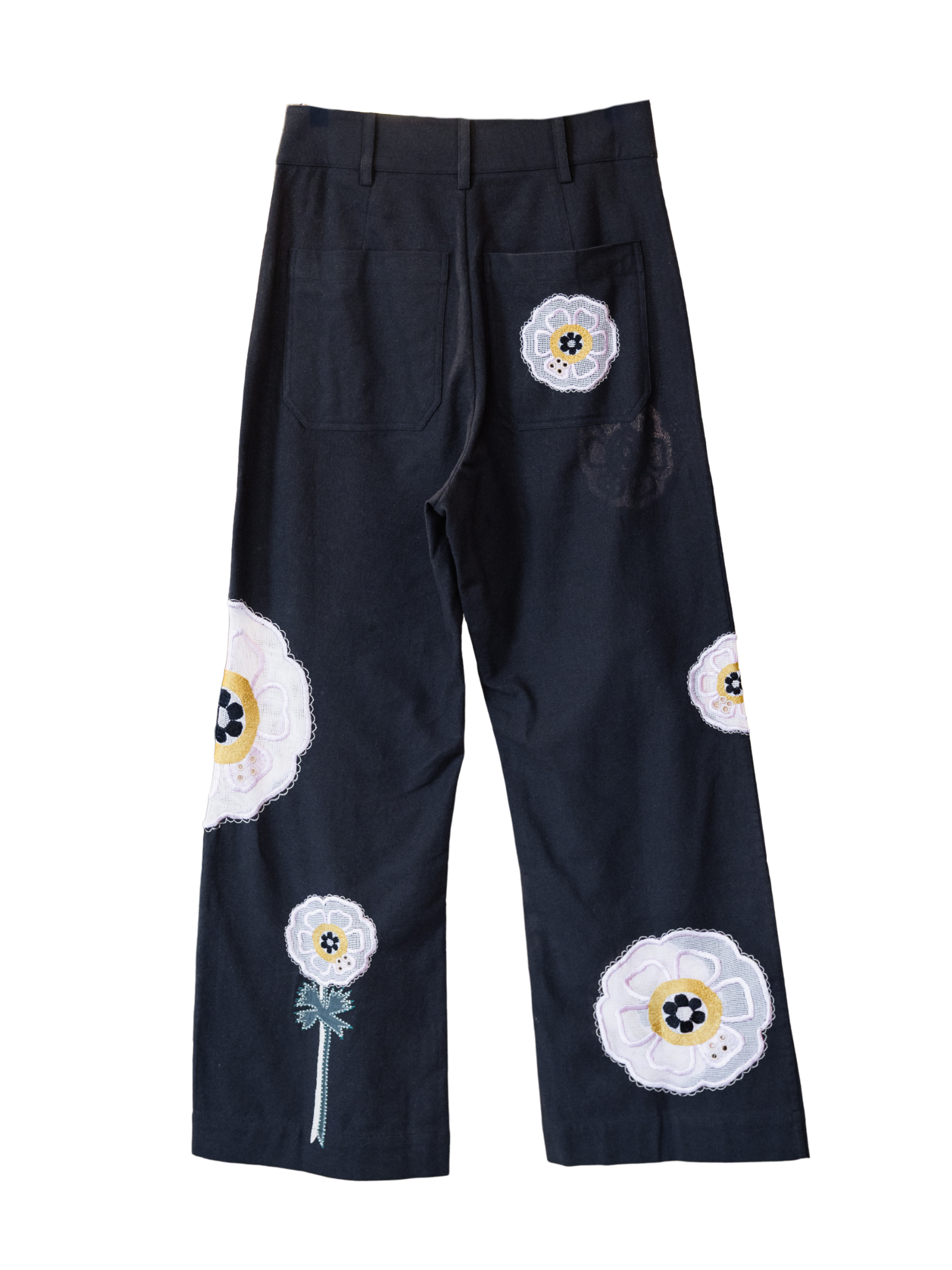 Paige Pressed Daisy Pant- Black