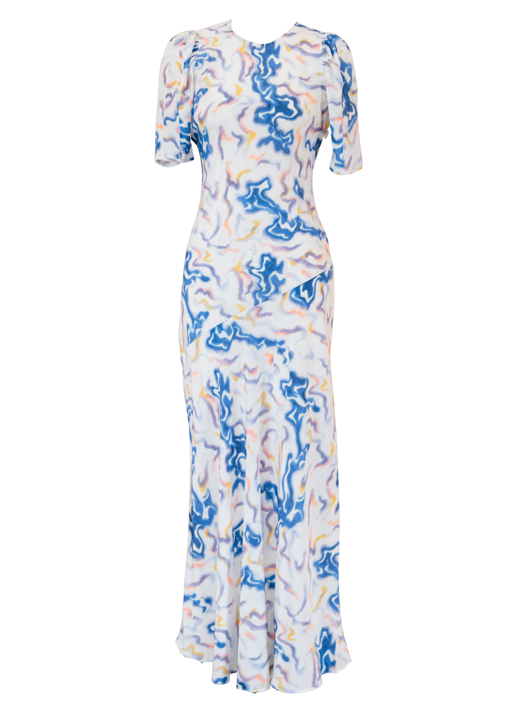Samar SS Silk Dress- Prism