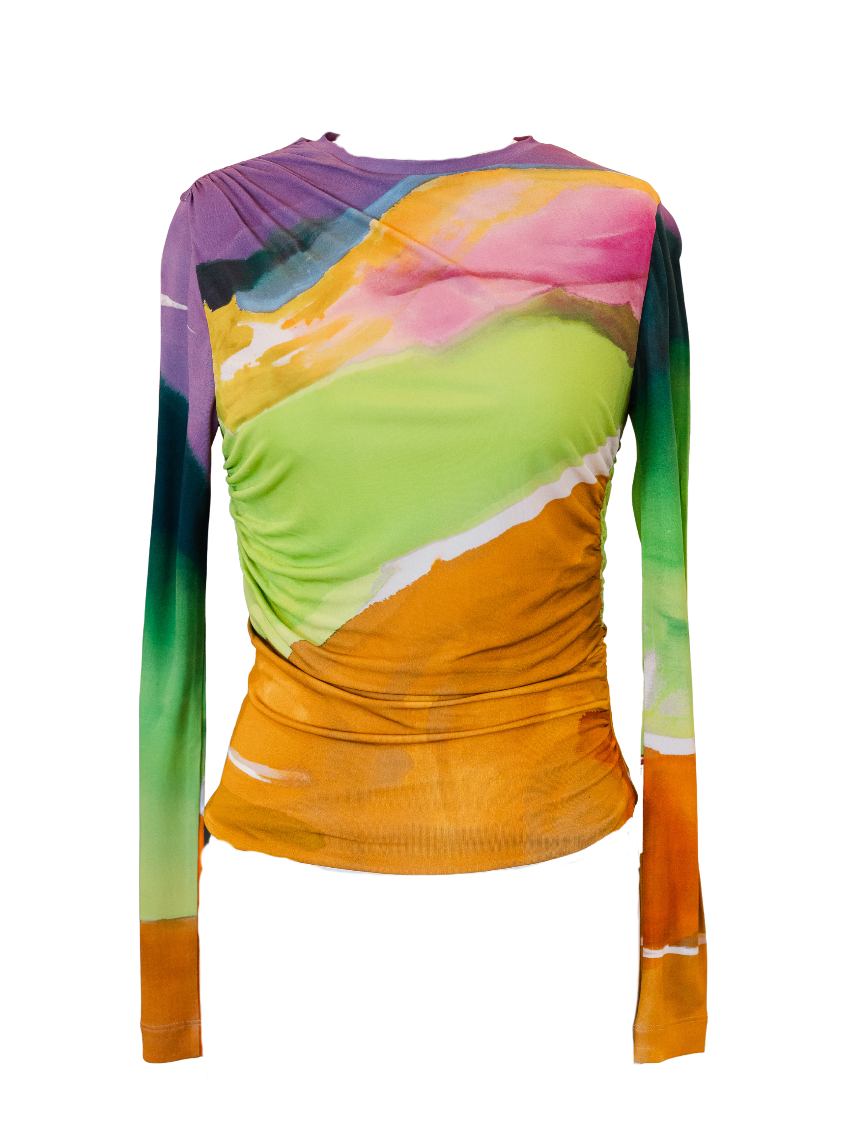 Paradis Ruched Jersey Top- Nature Abhors A Vacuum Nabav