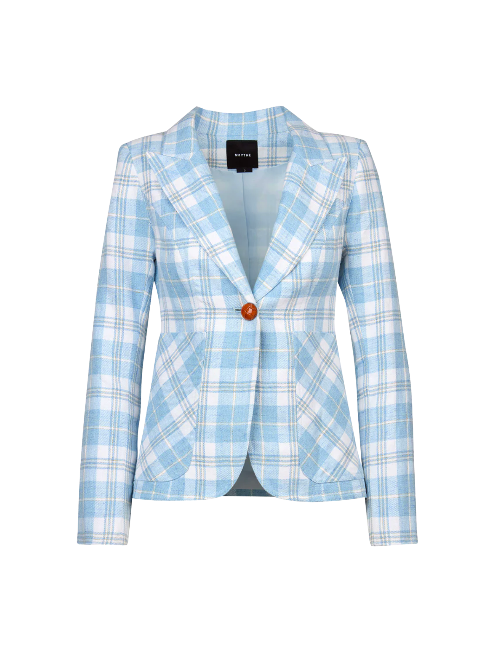 Patch Pocket Duchess Blazer - Sky Plaid