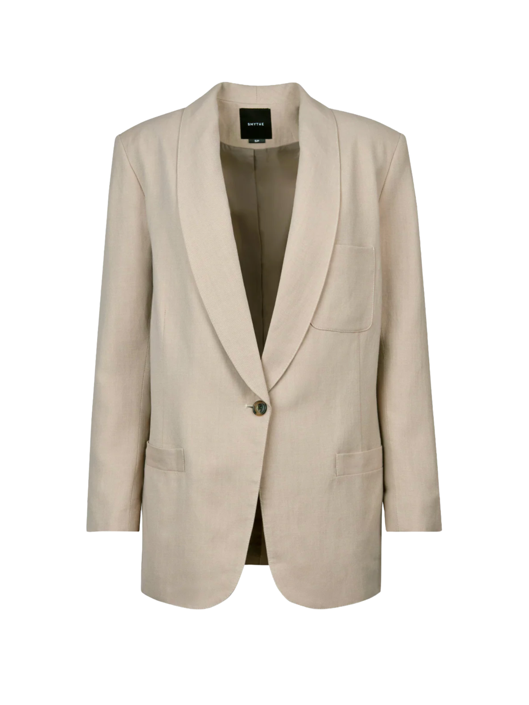 Shawl Collar Oversized Blazer- Cafe Au Lait