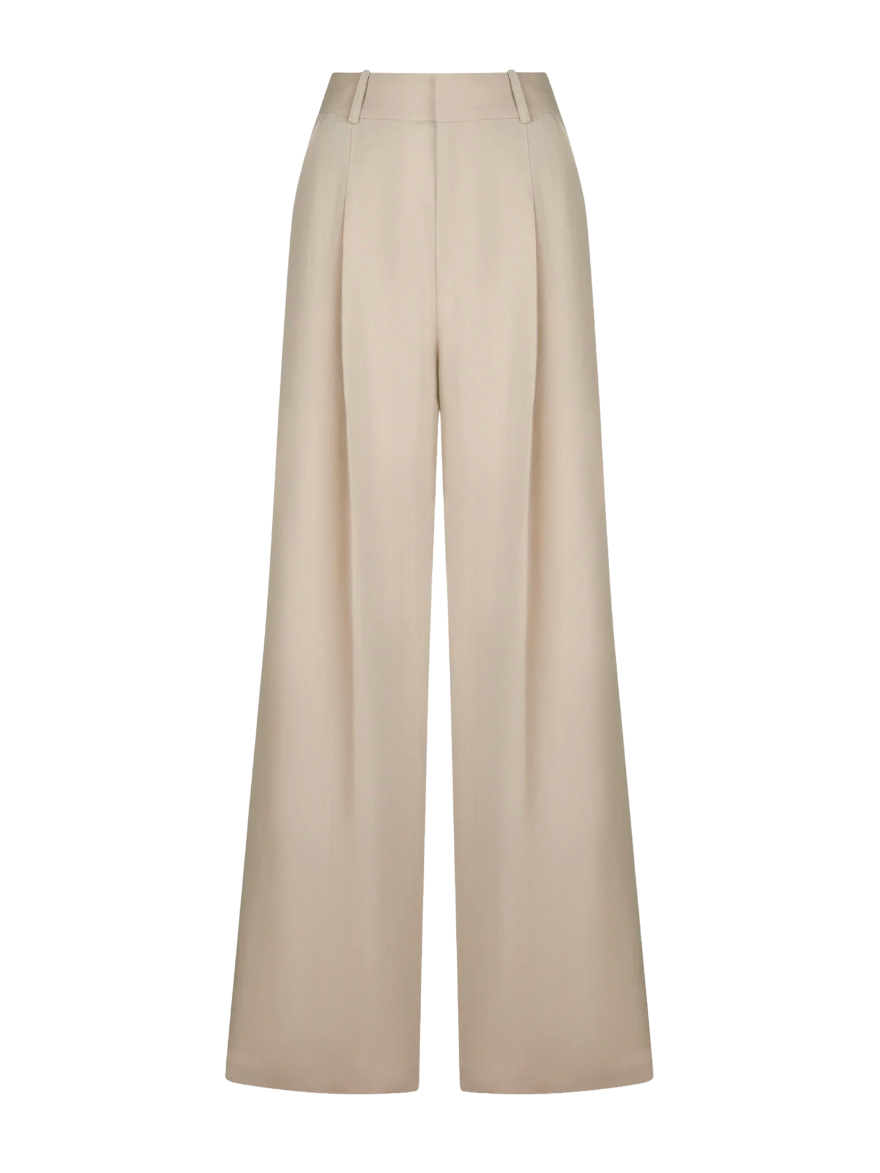 Pleated Trouser- Cafe Au Lait