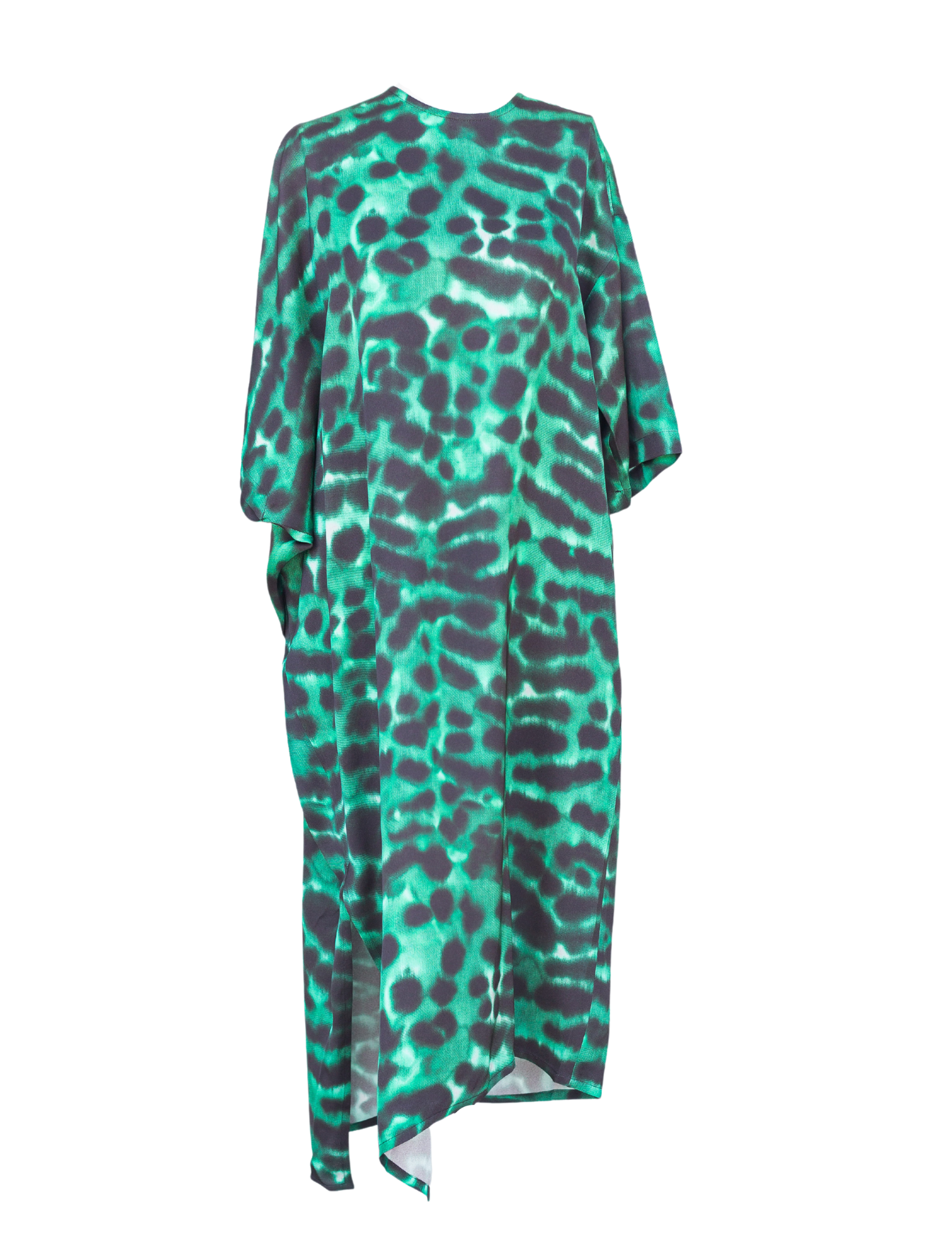 Darlene Dress - Bright Emerald Leopard