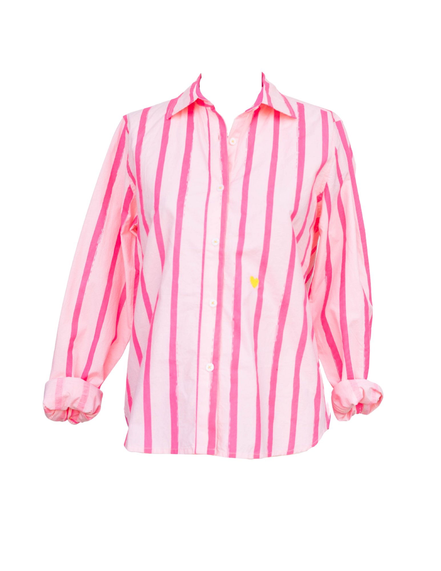 Pia Wide Stripe Shirt - Icy Pink