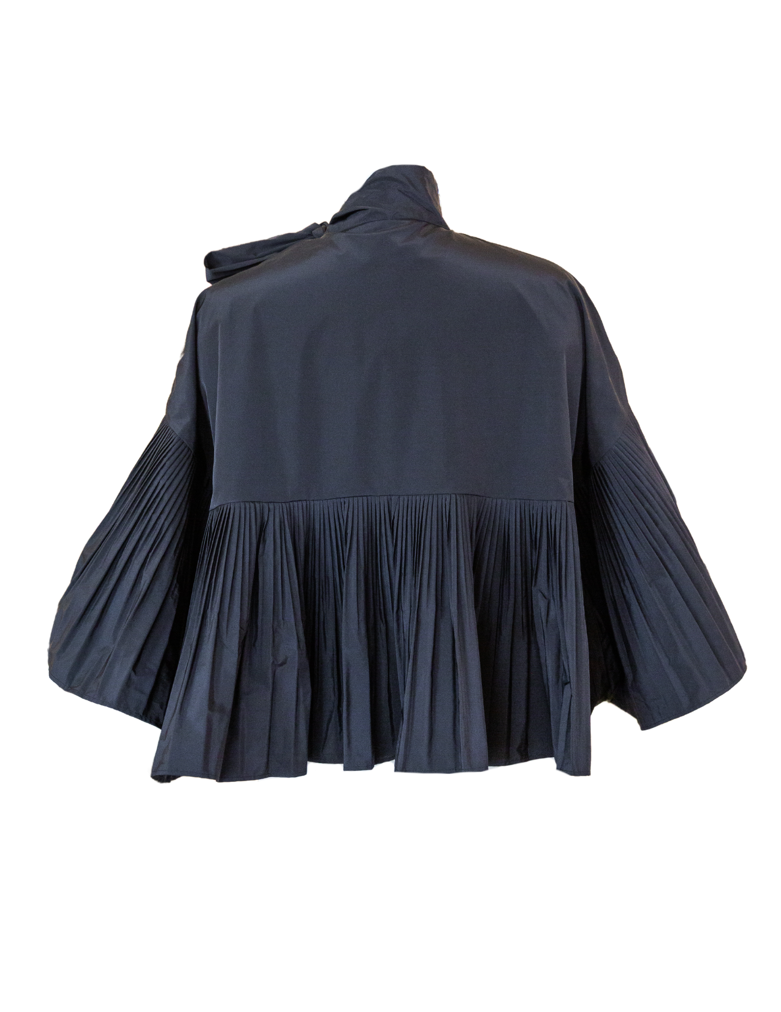 Ruffle Cape Top - Black