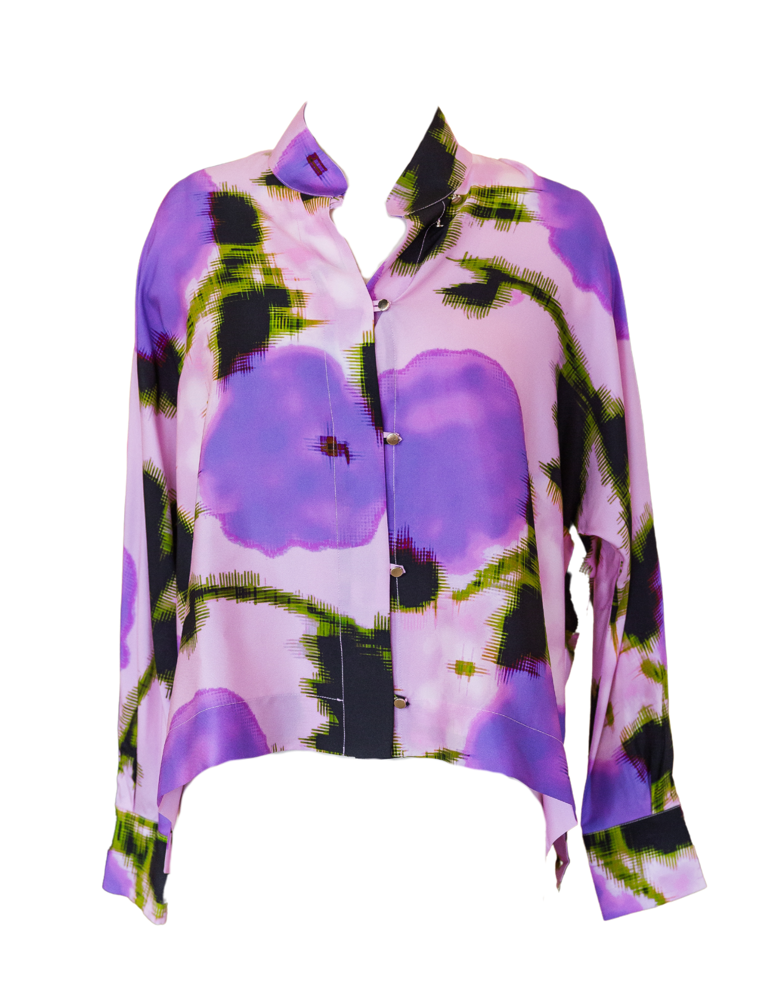 Long Sleeve Button Down - Violet