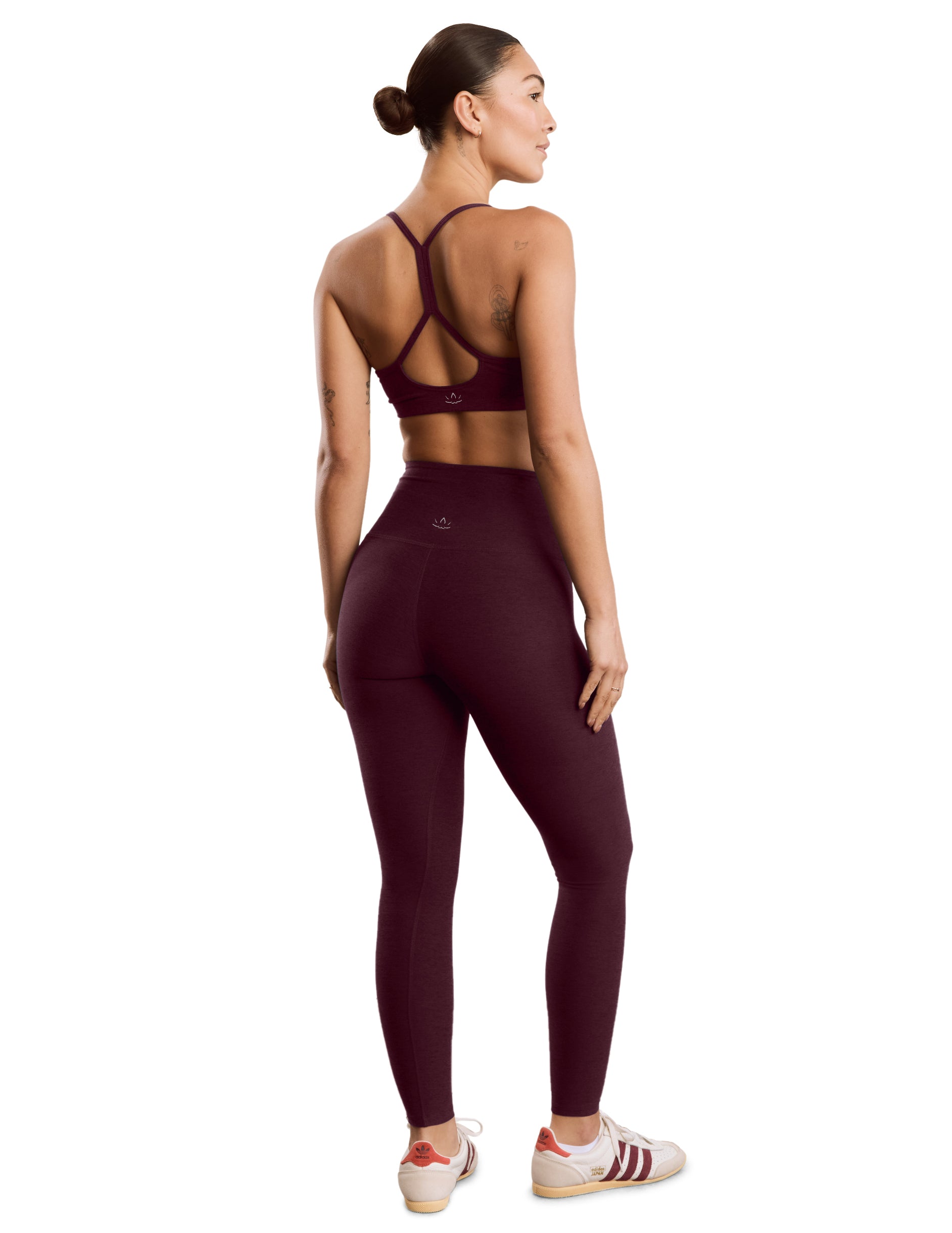 Spacedye Caught in the Midi High Waisted Legging - Cabernet Heather