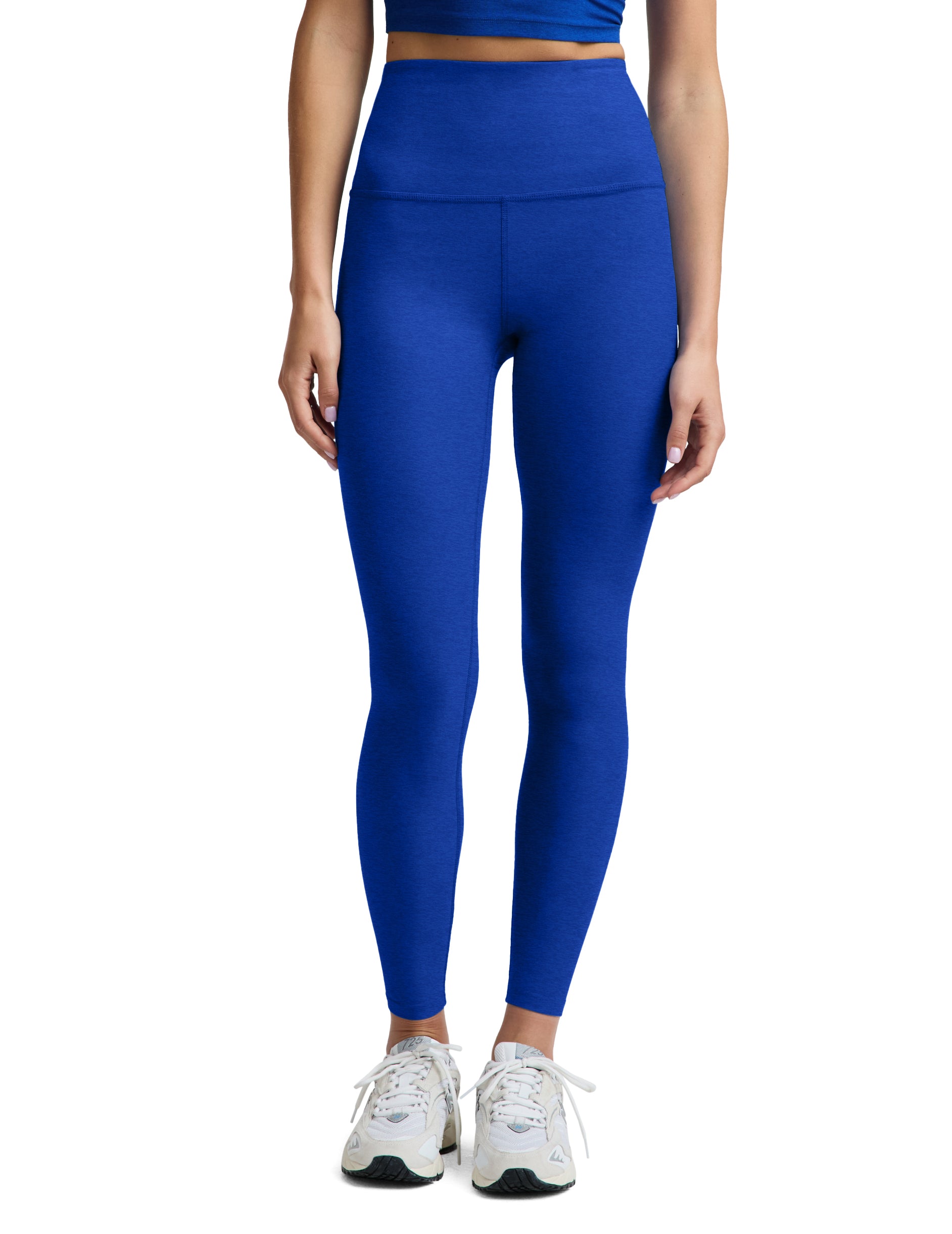 Spacedye Caught in the Midi High Waisted Legging - Ultra Blue Heather