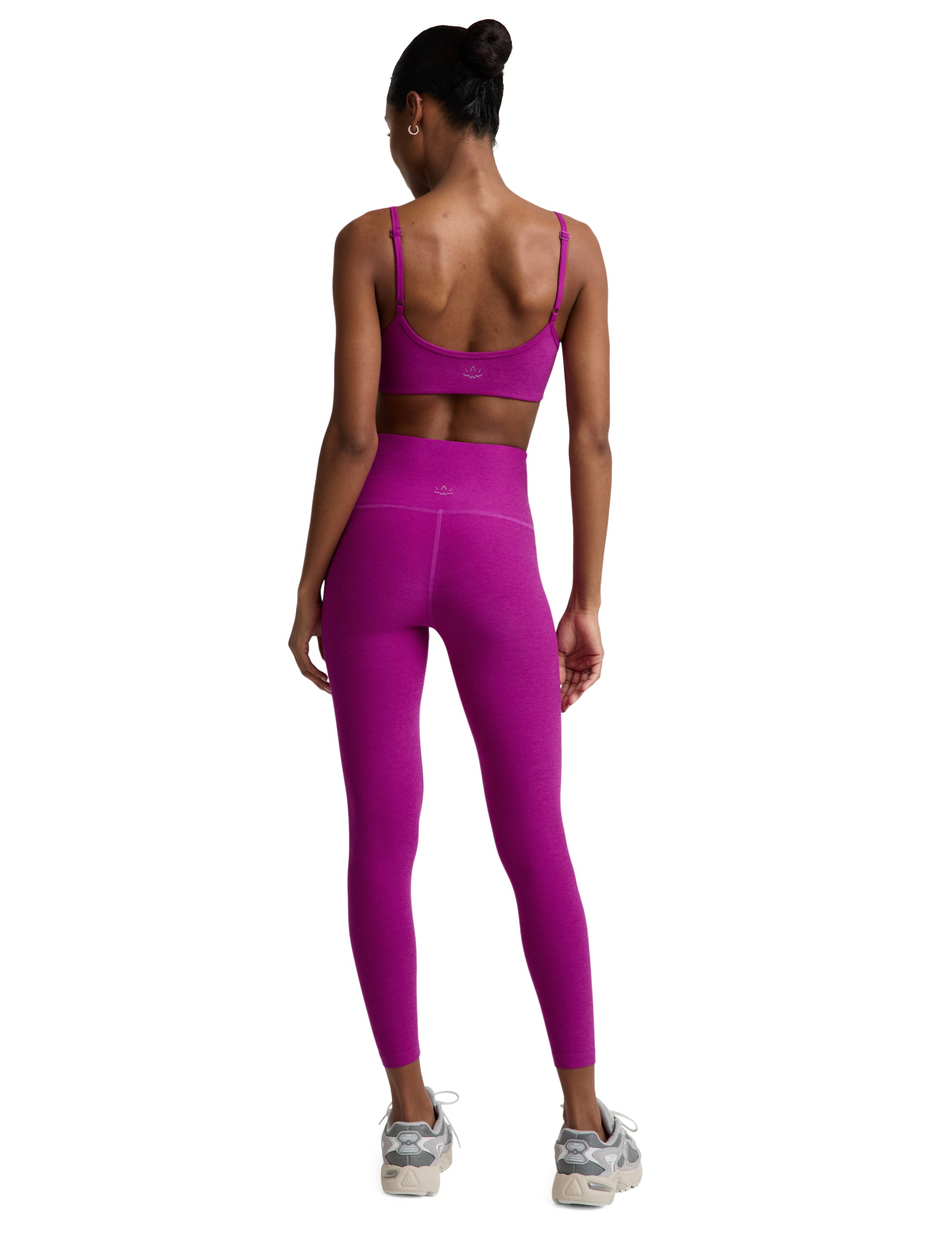 Spacedye Caught in the Midi High Waisted Legging - Berry Bliss Heather