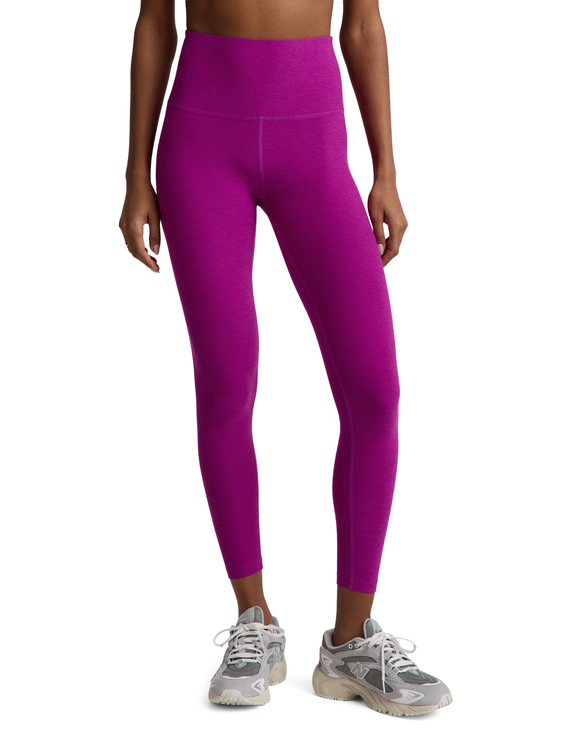 Spacedye Caught in the Midi High Waisted Legging - Berry Bliss Heather