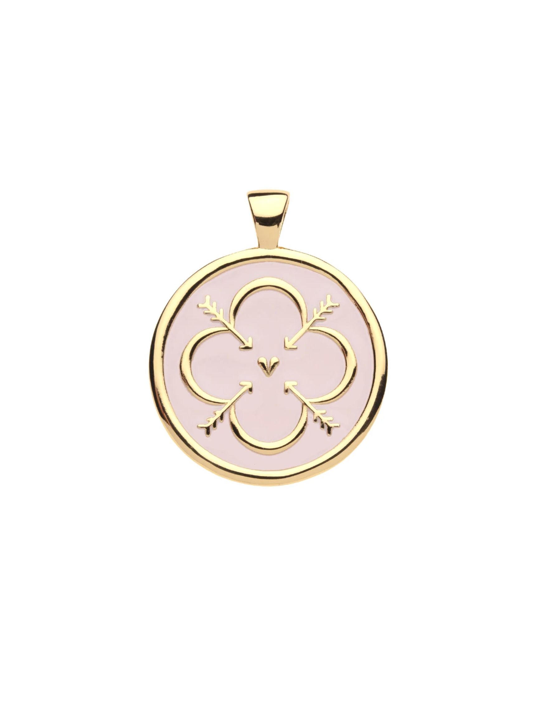 LOVE Original Pendant Coin in Pale Dogwood