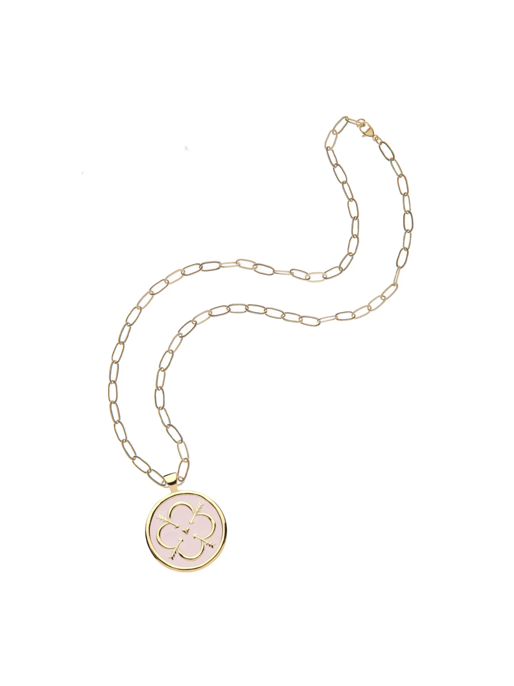 LOVE Original Pendant Coin in Pale Dogwood