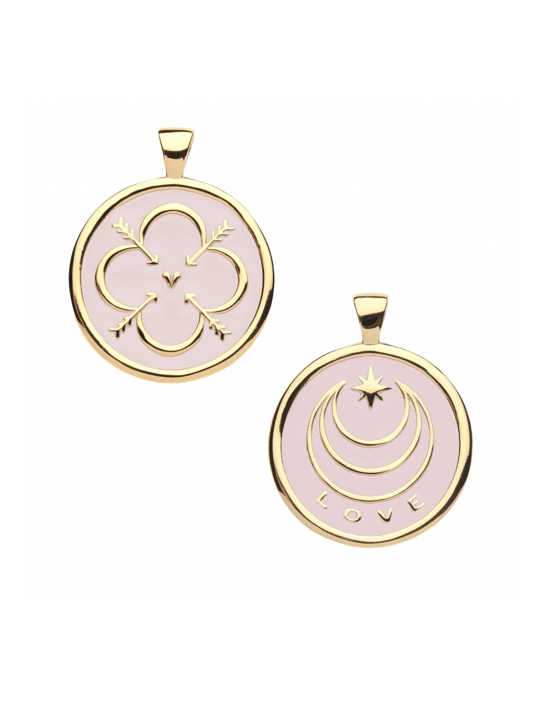 LOVE Original Pendant Coin in Pale Dogwood