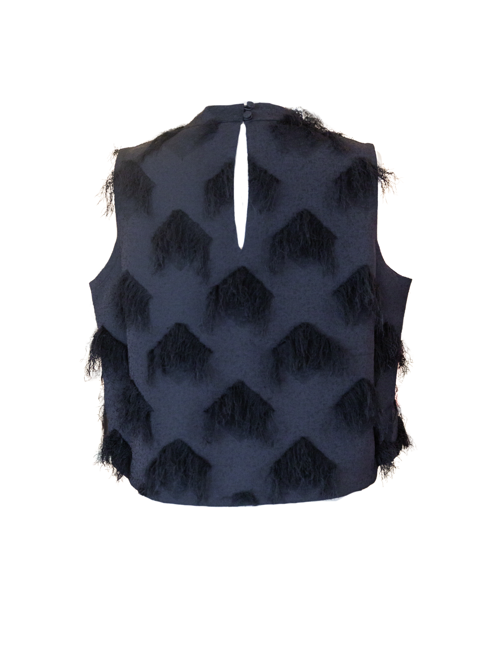 Manning Top - Black Fringe