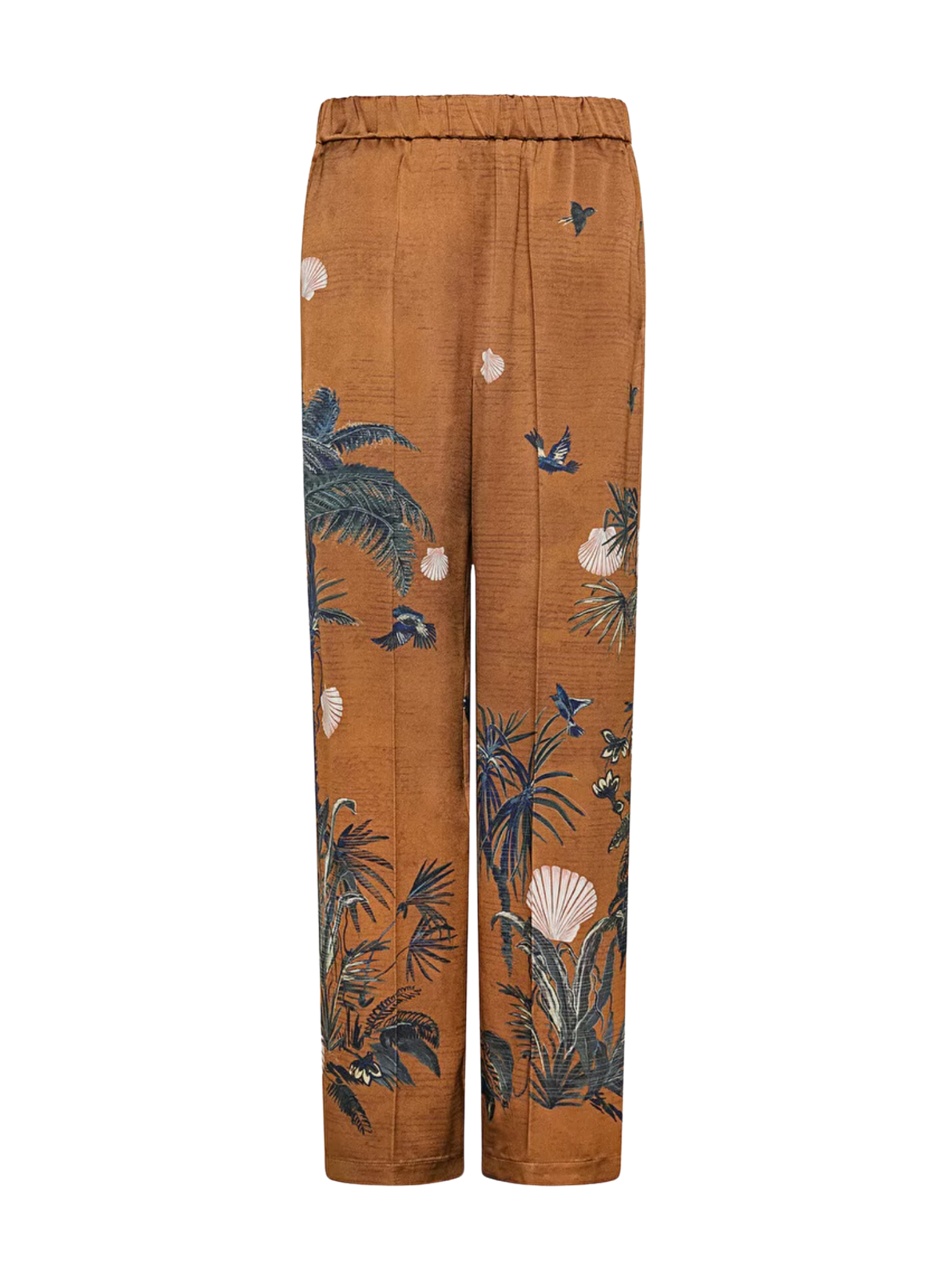 "The Sacred Forest" Print Envers Pants - Cacao