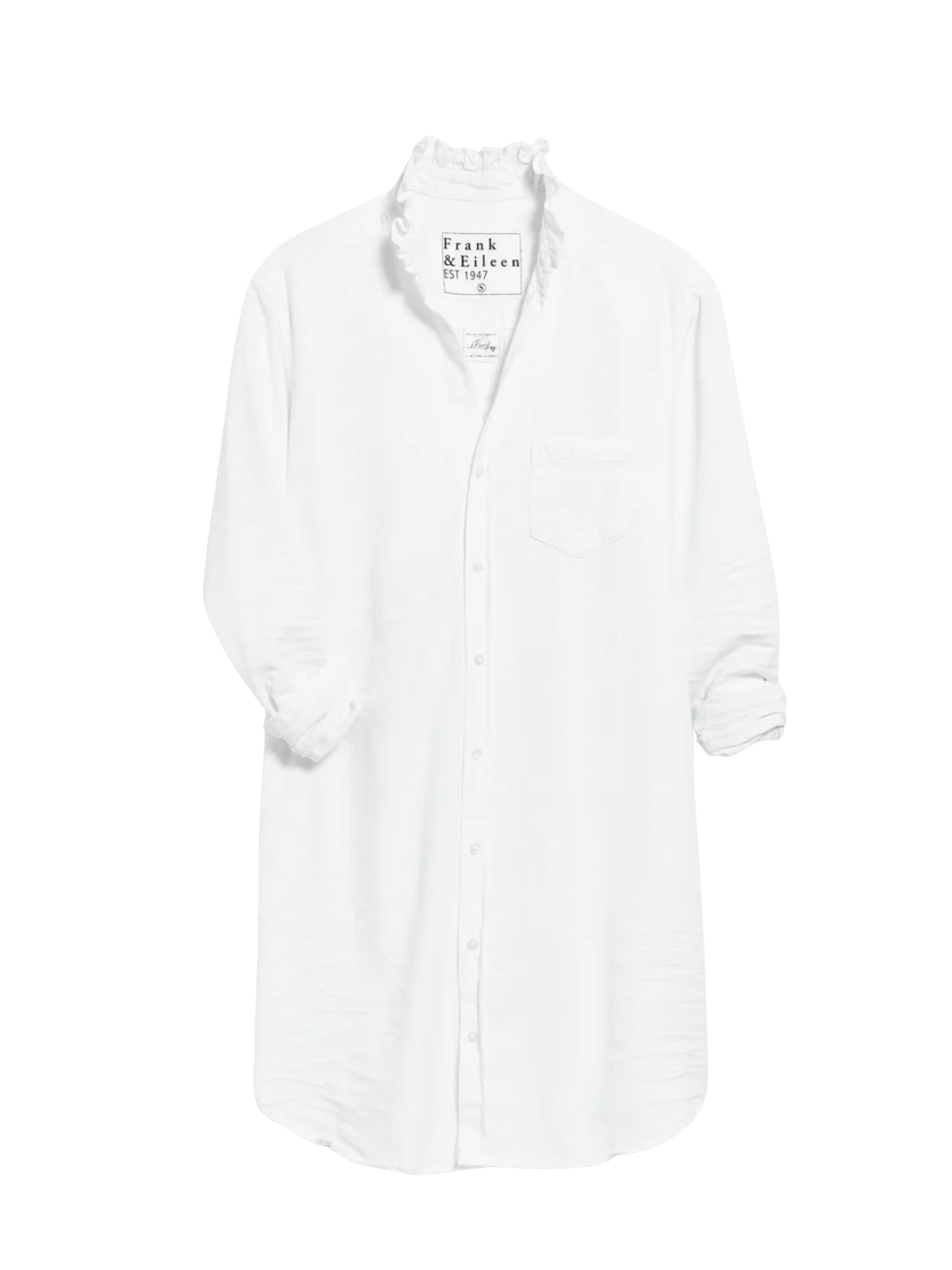 Ruffle Mary Dress - White