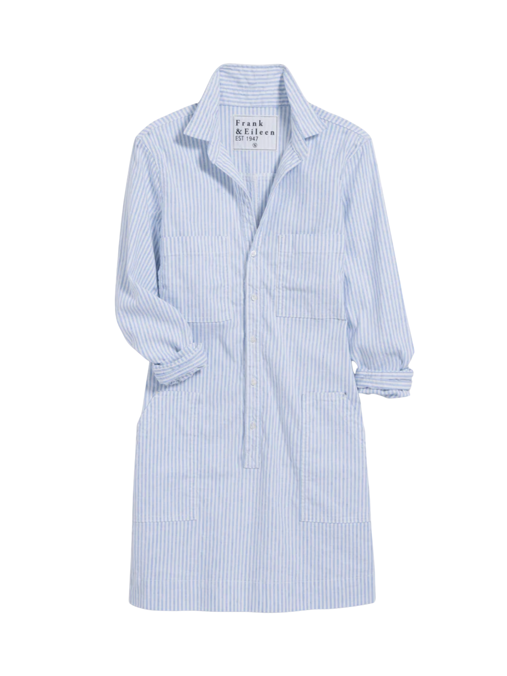 Southern Playsuit Dress - Blue White Stripe