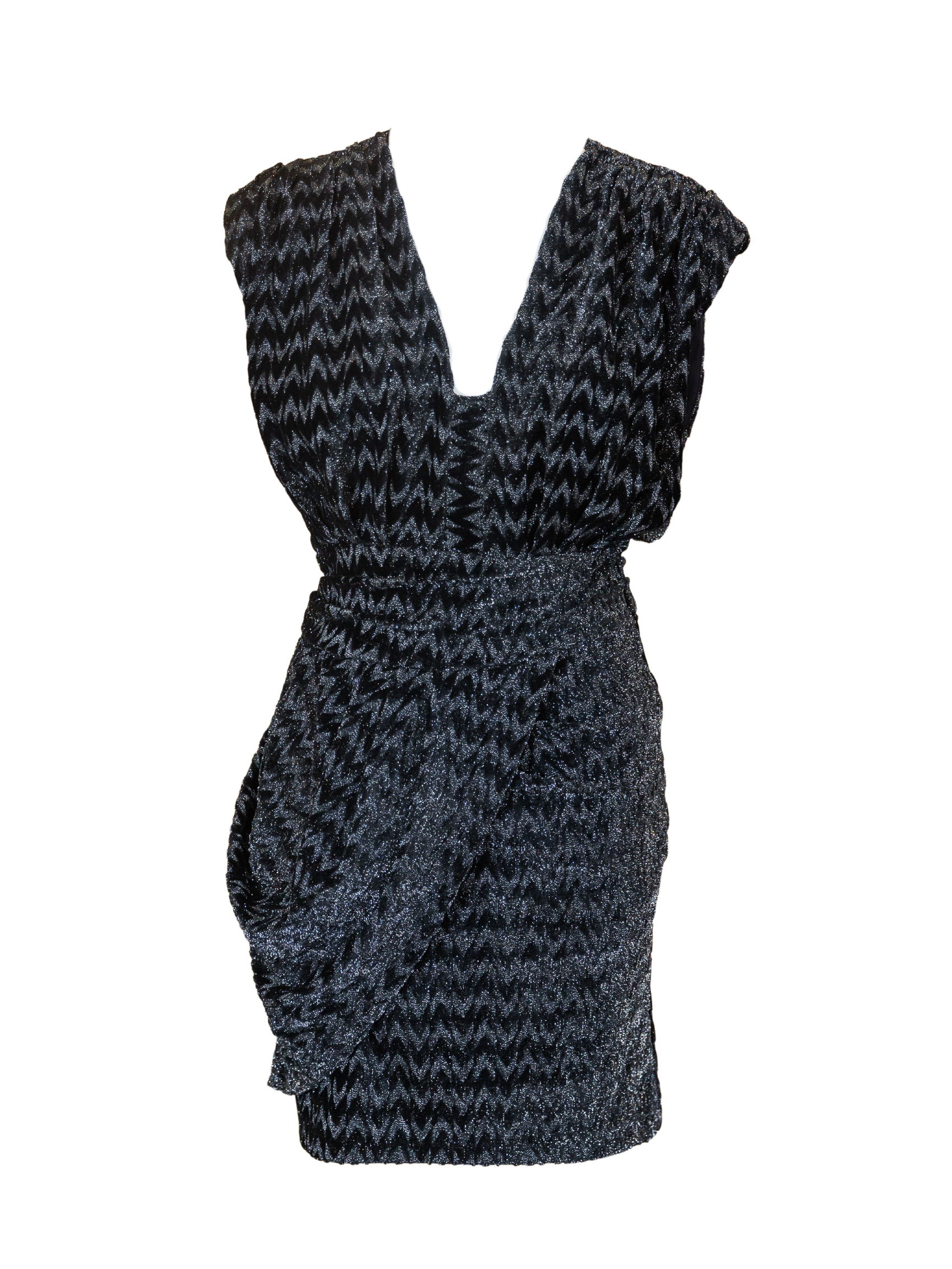 Lukani Dress - Black Lurex