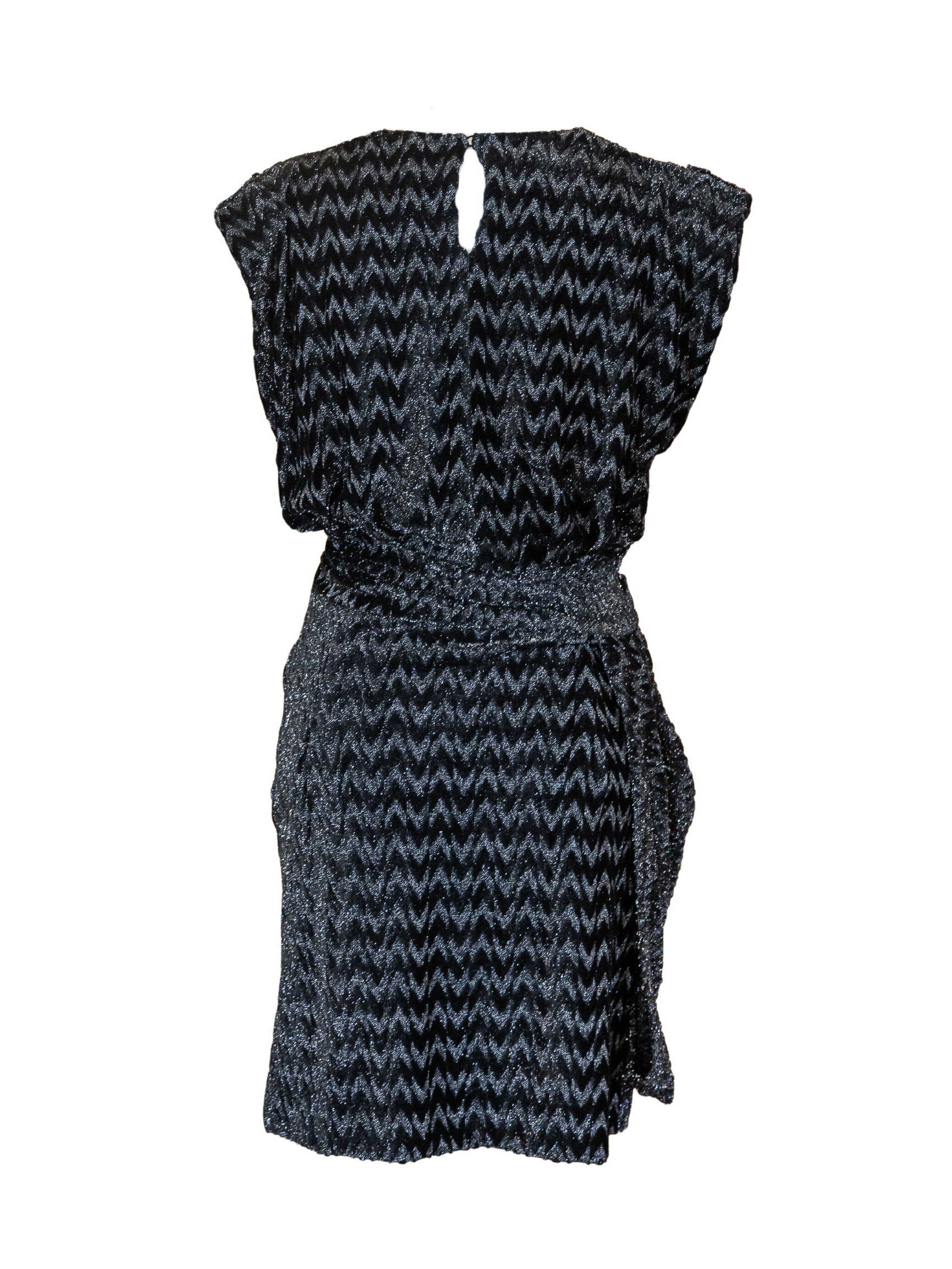 Lukani Dress - Black Lurex