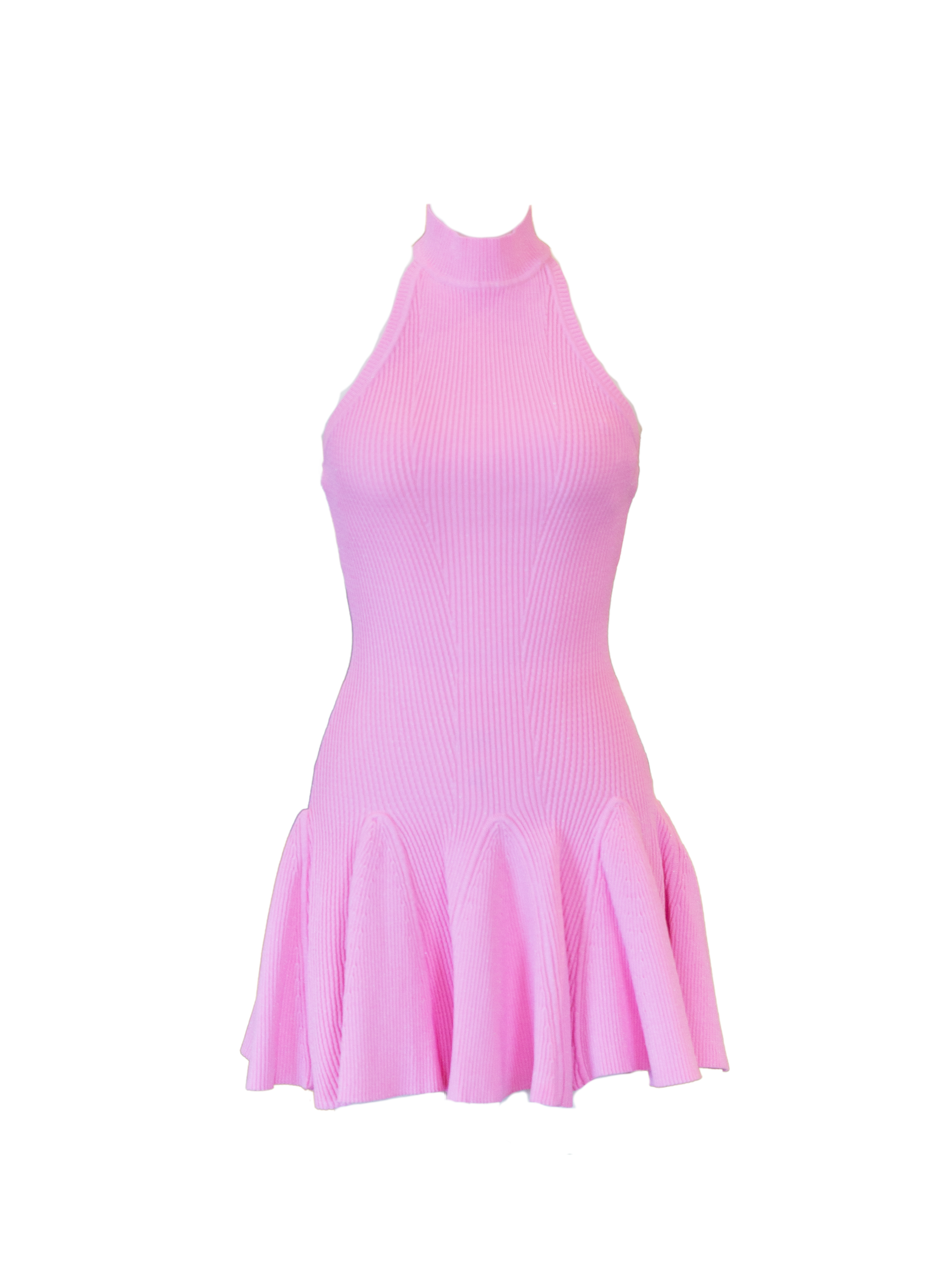 Quinn Knit Dress - Metallic Light Rose