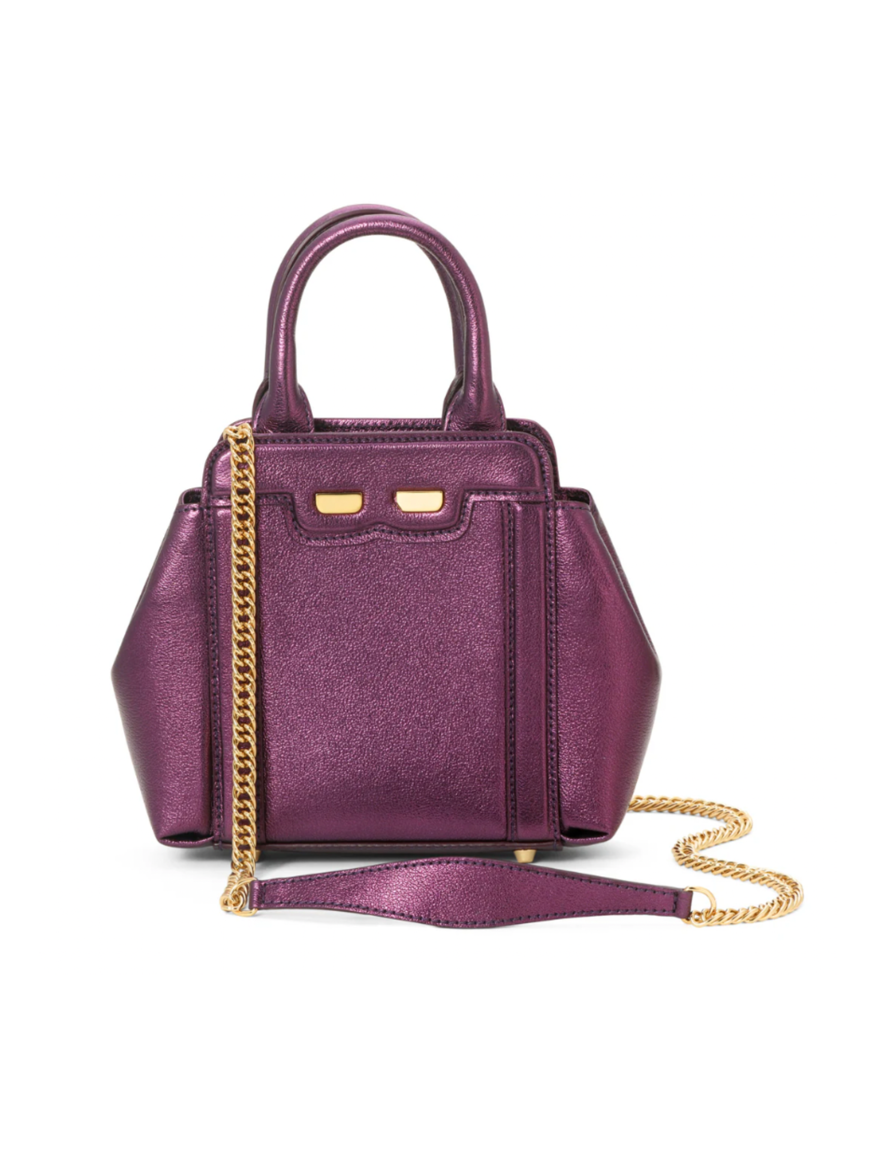 Mini Nott Bag - Metallic Plum