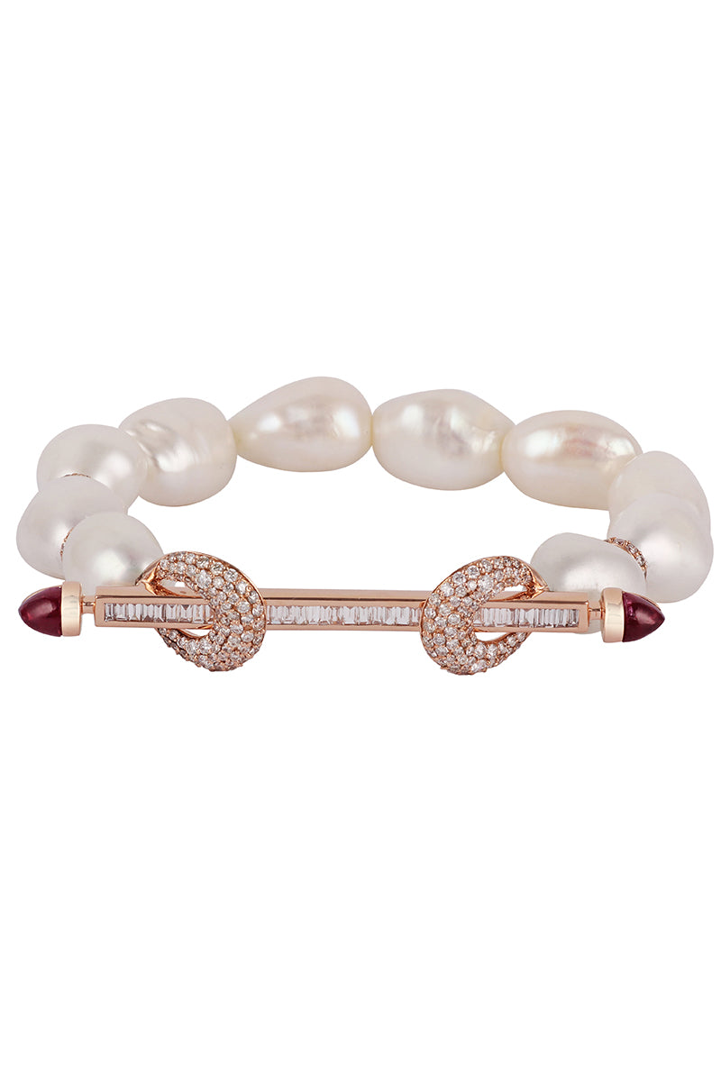 Pearl and Diamond Chakra Bracelet, RG