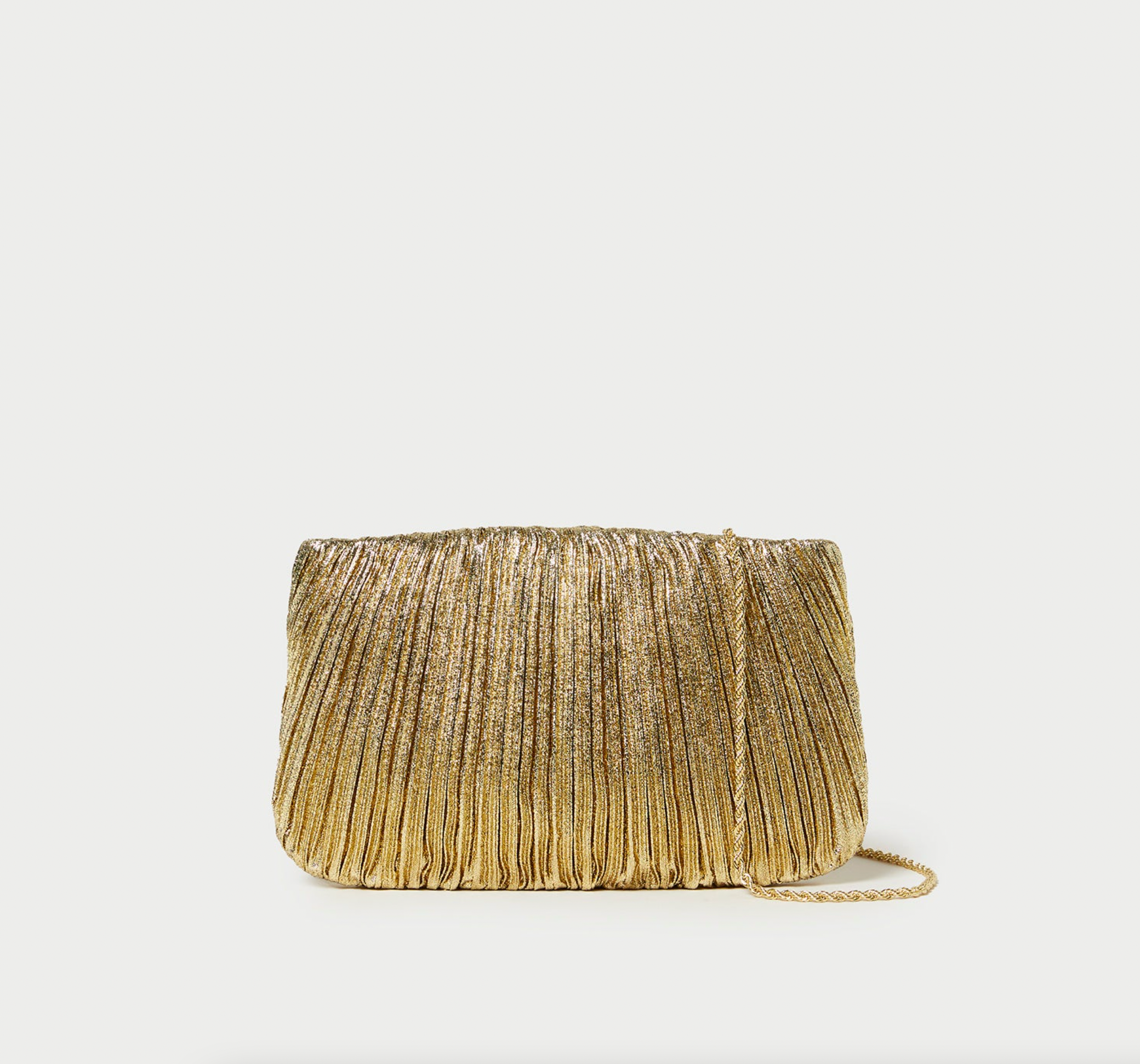 Brit Flat Pleated Pouch - Oro