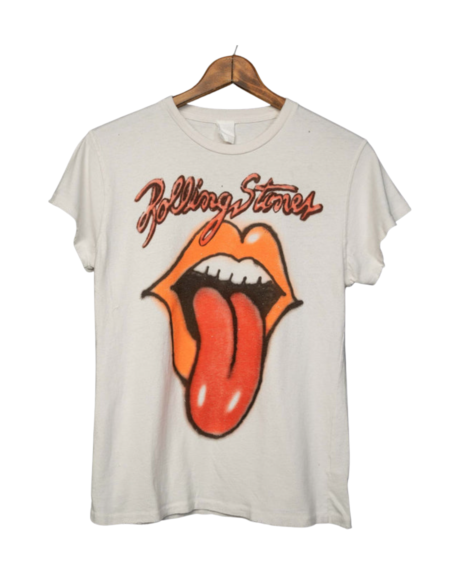 Rolling Stones Airbrush - Vintage White