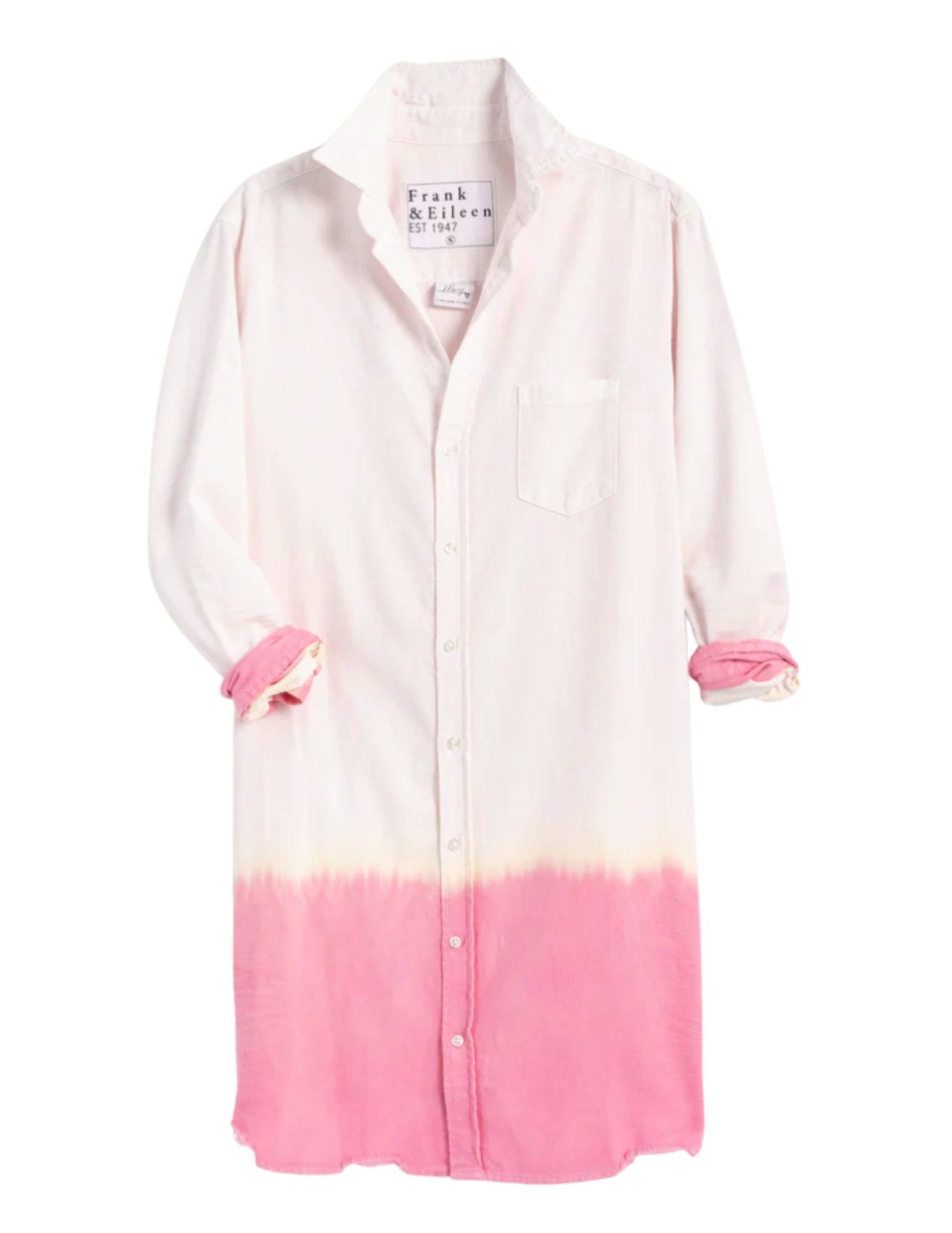 Mary Shirtdress - Pink Dip Dye