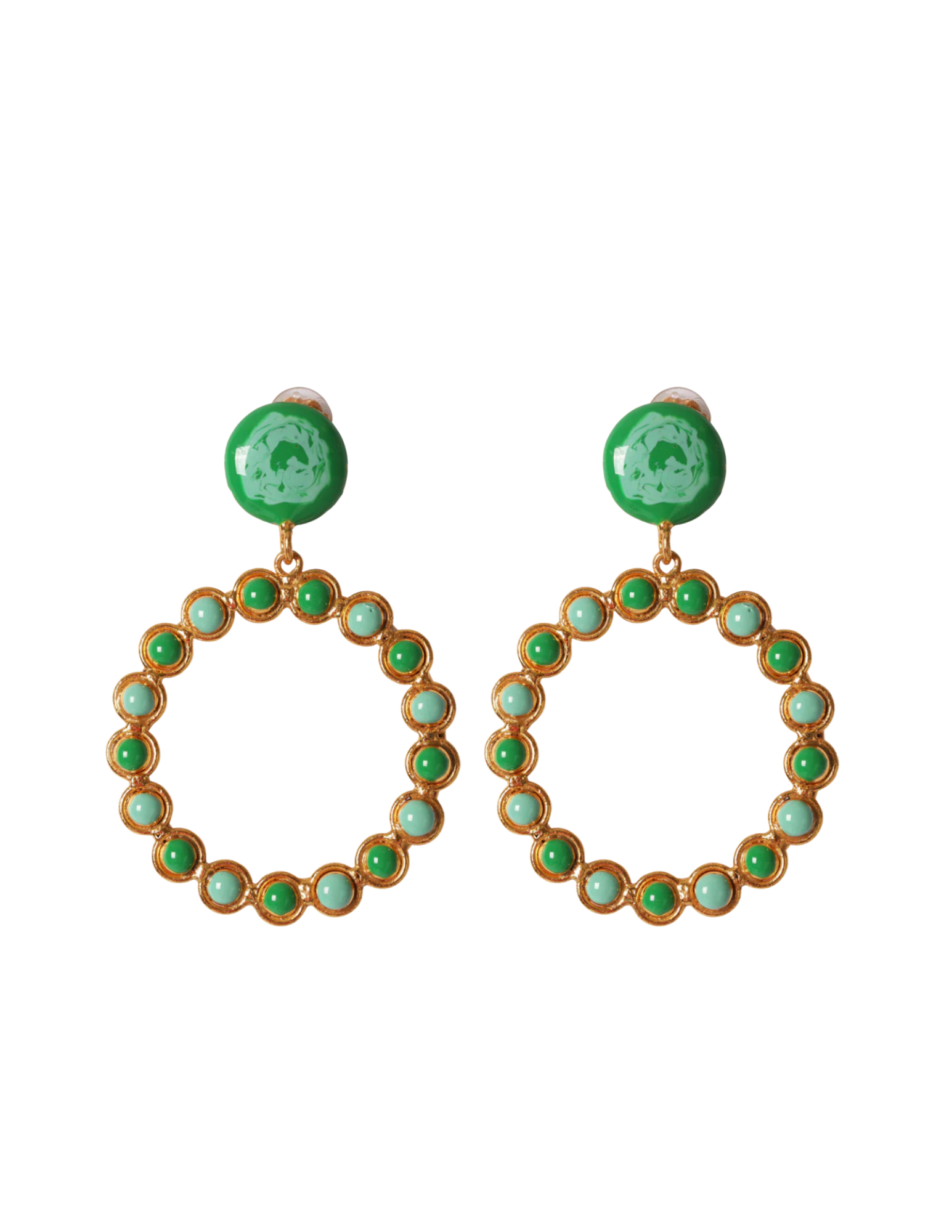 Happy Earrings - Green/Turquoise
