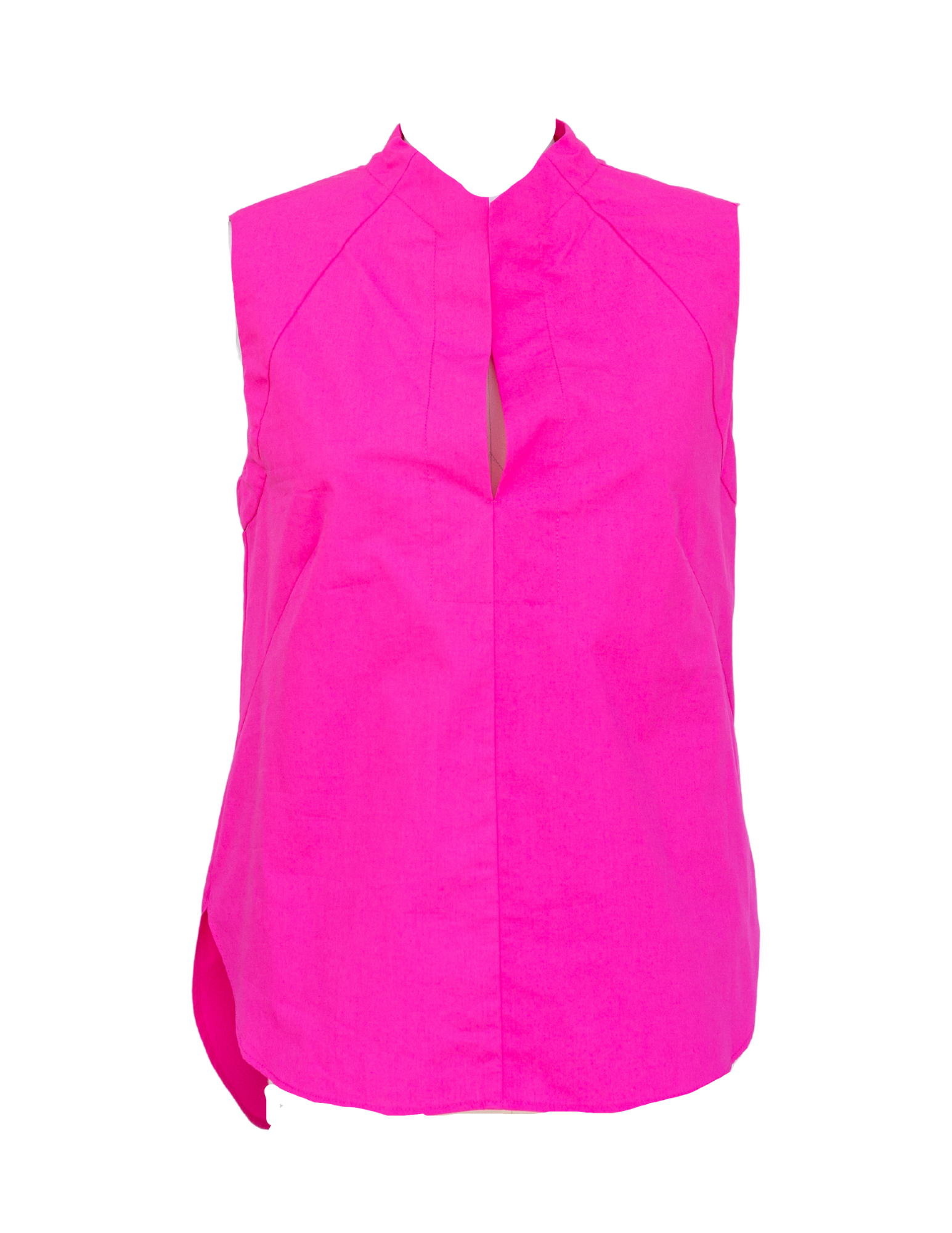 Sleeveless Shirt - Hot Pink