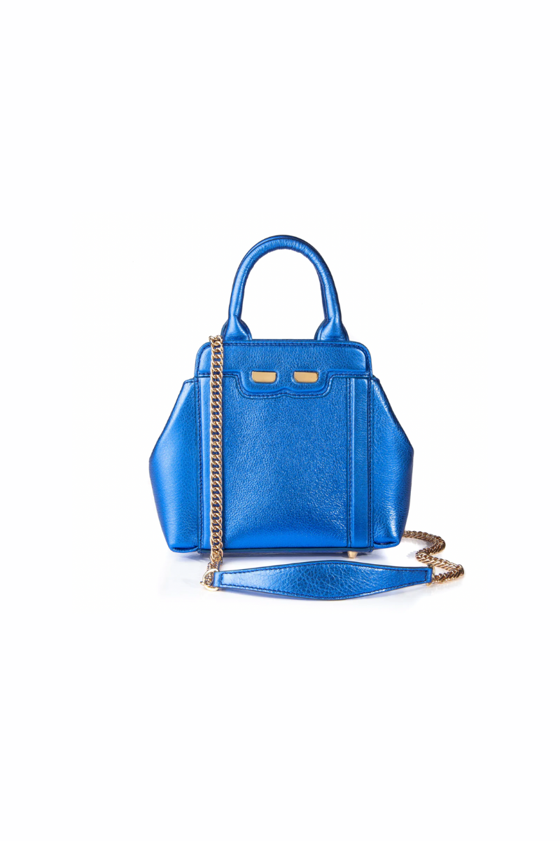 Mini Nott Bag - Metallic Royal Blue