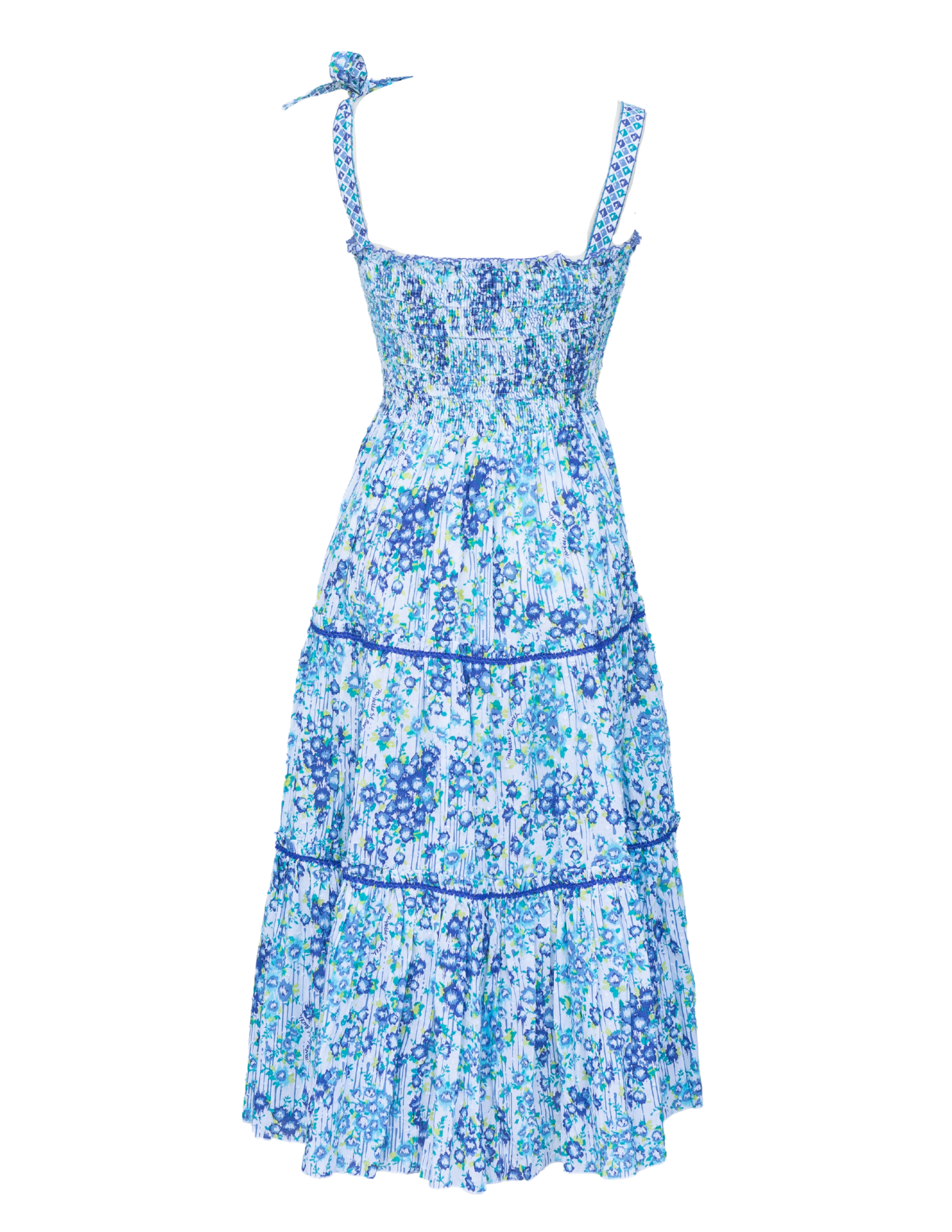 Midi Dress Triny - Blue Aquarelle